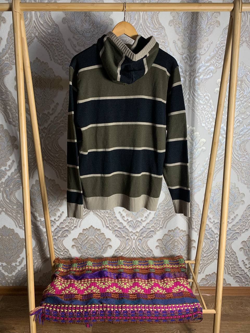 Fred Perry × Vintage VERY RARE FRED PERRY KNIT HOODIE BIG LOGO JAPAN STYLE Y2K Size US L / EU 52-54 / 3 - 6 Thumbnail