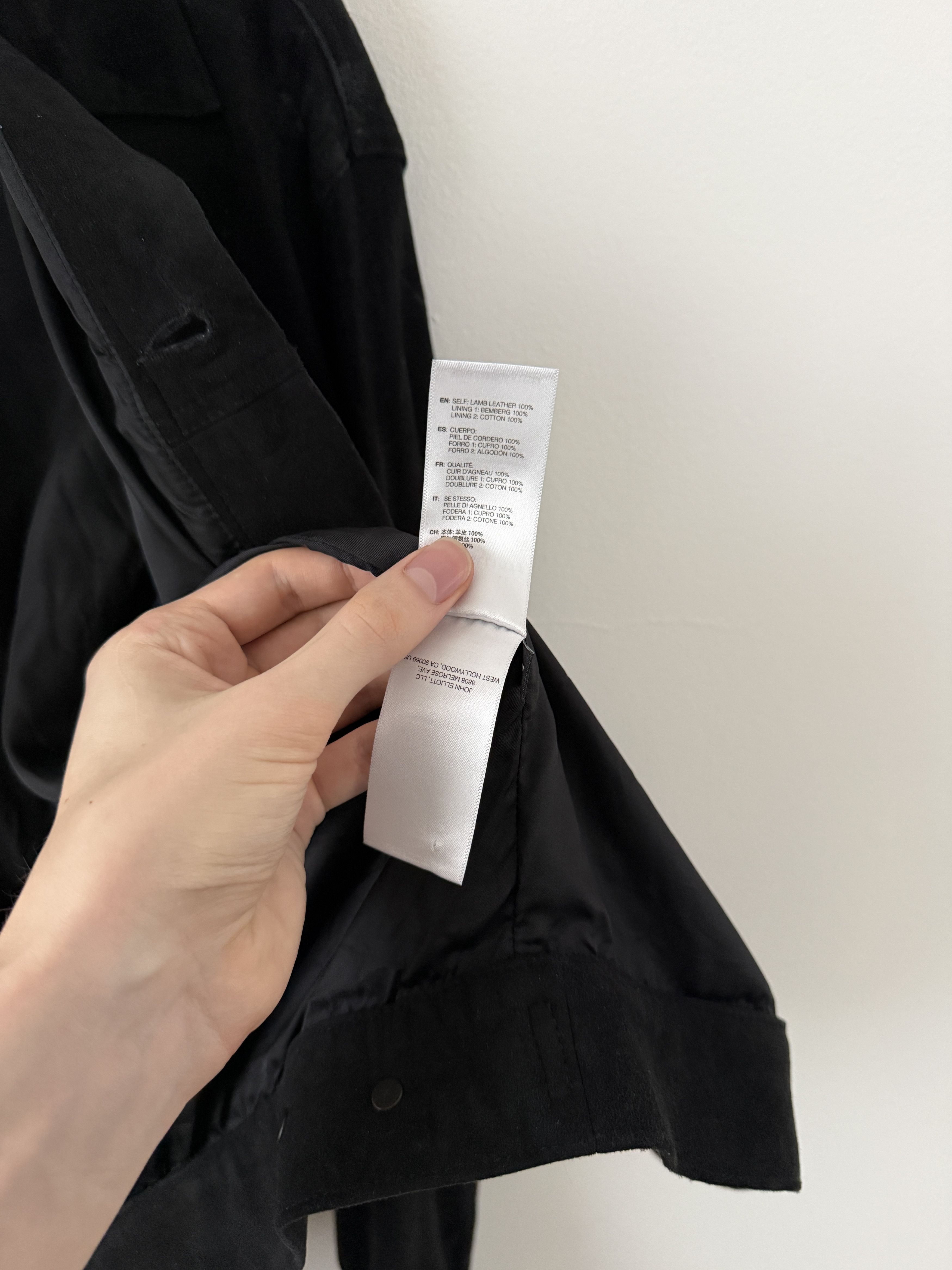 John Elliott Lamb Leather Trucker Jacket Size US L / EU 52-54 / 3 - 15 Thumbnail