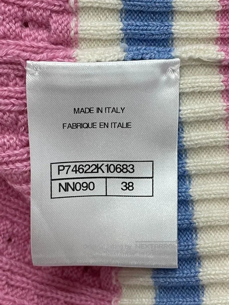Chanel Chanel Pink striped hanging neck knit Size XS / US 0-2 / IT 36-38 - 5 Thumbnail