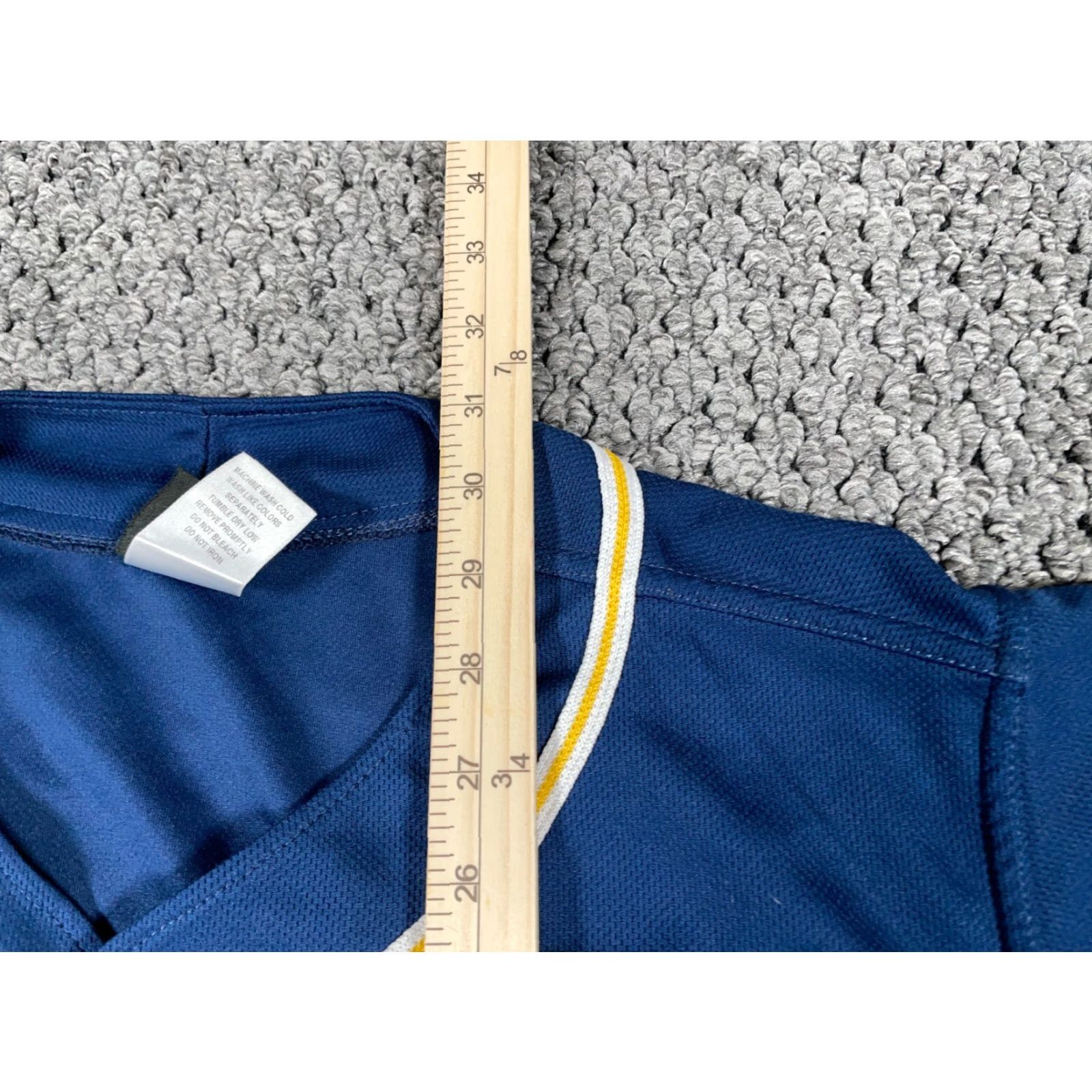 Vintage Retro Maxim Baseball Jersey Adult Large Dark Blue Sewn Stitched Numbers Size US L / EU 52-54 / 3 - 6 Thumbnail