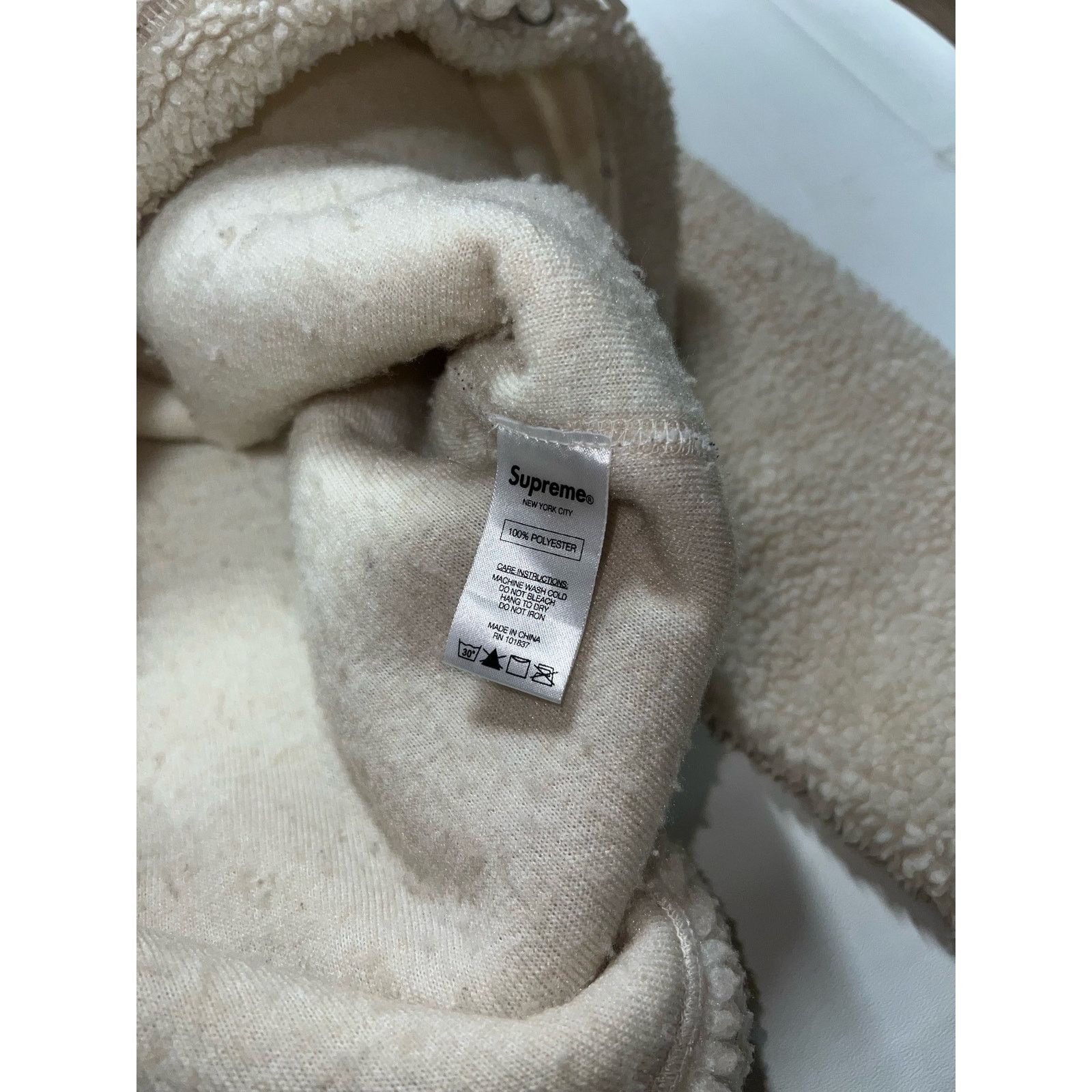 Supreme Supreme FW15 Sherpa Fleece Hoodie Size US S / EU 44-46 / 1 - 3 Thumbnail