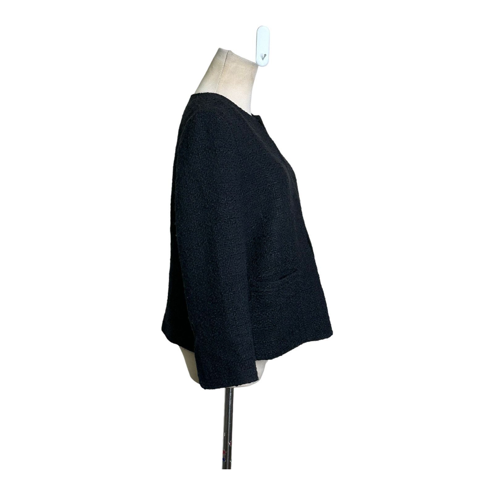 Vince Vince. black woven long sleeves blazer jacket size 10 Size L / US 10 / IT 46 - 7 Thumbnail