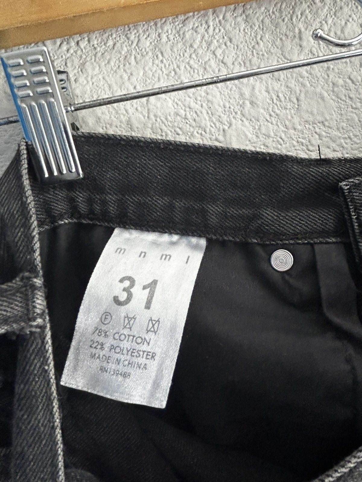 MNML Black MNML Distressed Skinny Jeans Size US 31 - 4 Thumbnail