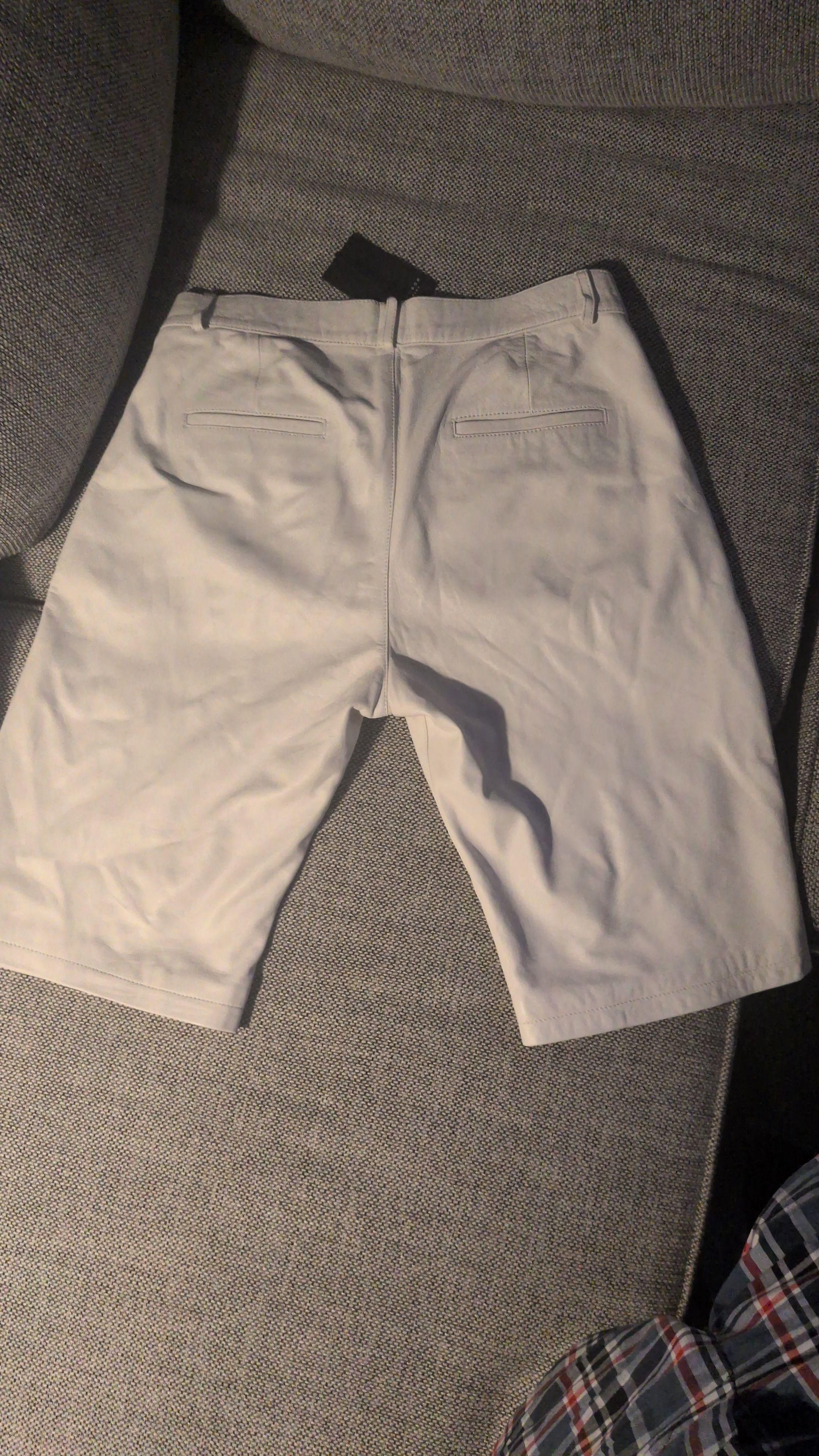 Other Ron Tomson Genuine Lambskin Leather Shorts – White (Size 30) Size US 30 / EU 46 - 2 Thumbnail