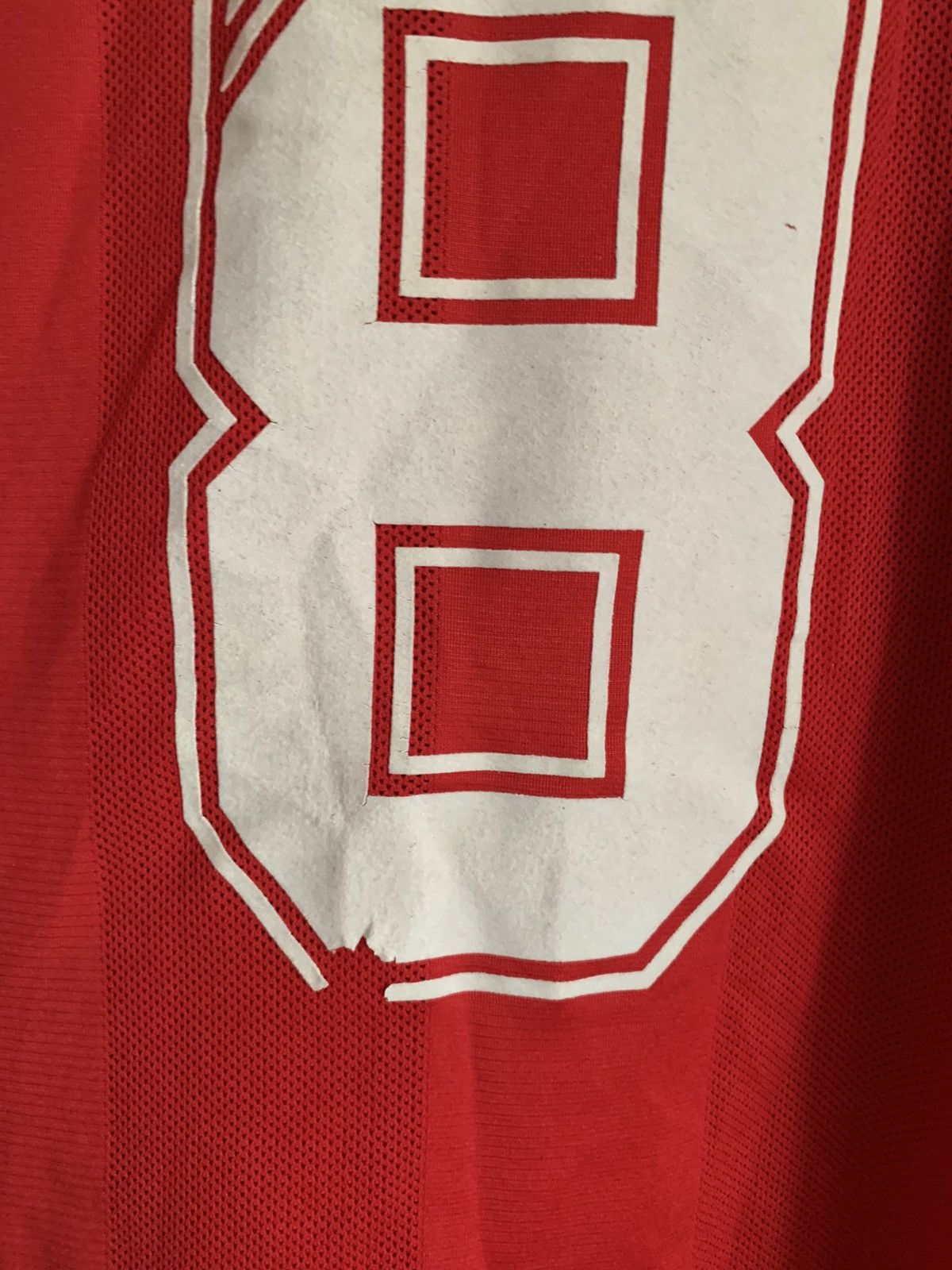 Adidas Liverpool 1995 Football Shirt Adidas Vintage COLLYMORE #8 Size US L / EU 52-54 / 3 - 10 Thumbnail