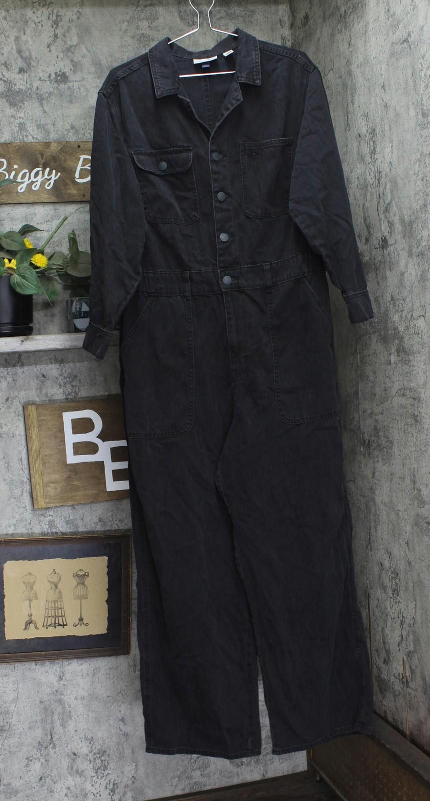 Other New Universal Thread Utility Baggy Denim Jumpsuit Black 17 Size 30" / US 8 / IT 44 - 1 Thumbnail
