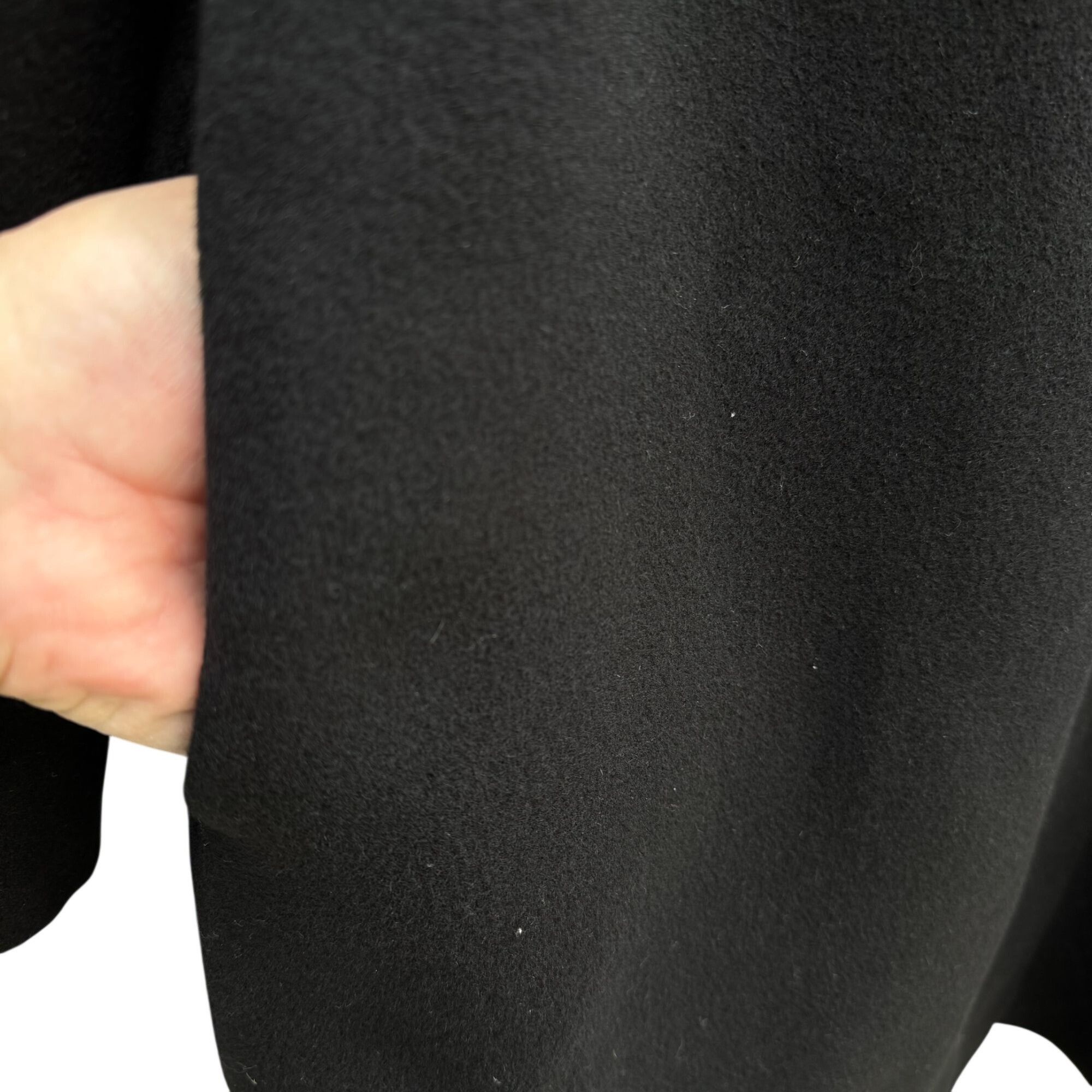 Bloomingdale's Bloomingdales Vintage Black Wool Cashmere Blend Womens Coat Size XXL / US 16-18 / IT 52-54 - 5 Thumbnail