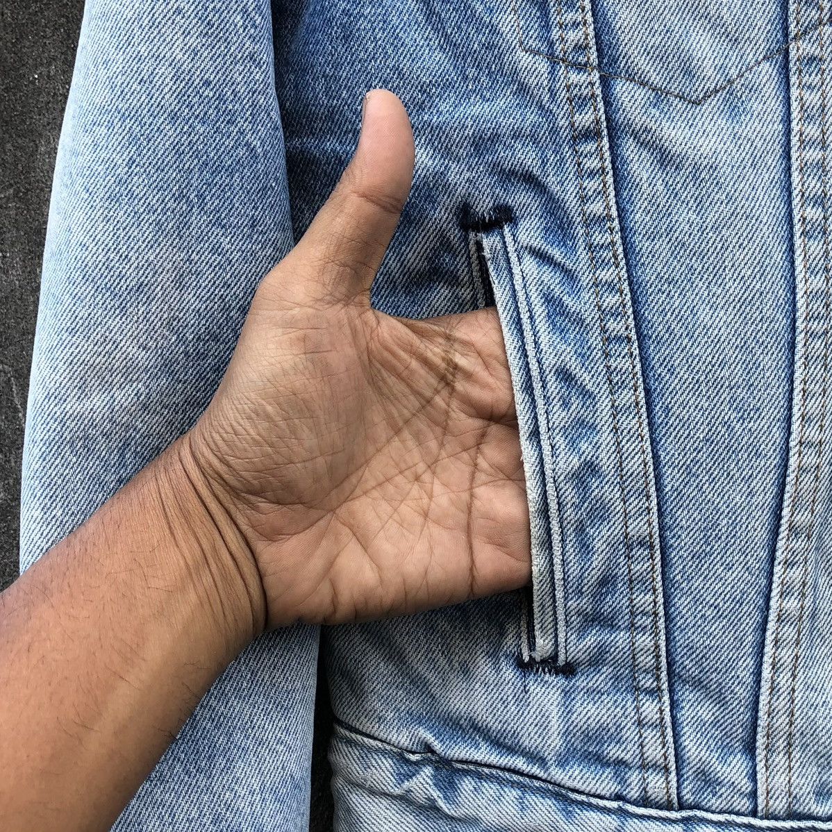 Levi's Vintage Levis Orange Tab Sherpa Lined Denim Trucker Jacket 🇺🇸 Size US L / EU 52-54 / 3 - 9 Thumbnail