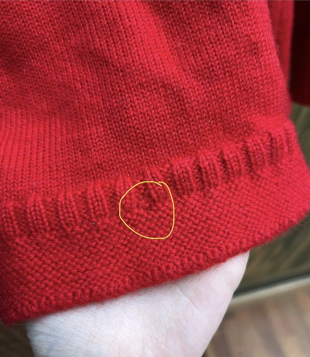 Le Tricoteur Guernsey × Vintage Vintage Traditional Guernsey Wool Fisherman Red Jumper Size US S / EU 44-46 / 1 - 7 Thumbnail