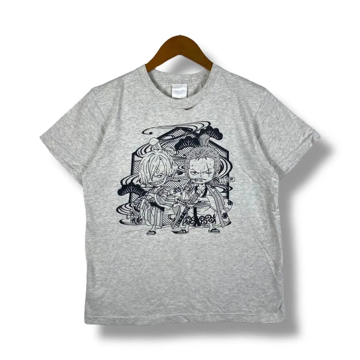 Anime ONE PIECE Zoro & Sanji Wanokuni Anime Graphic Tee Shirt Size US L / EU 52-54 / 3 - 1 Thumbnail