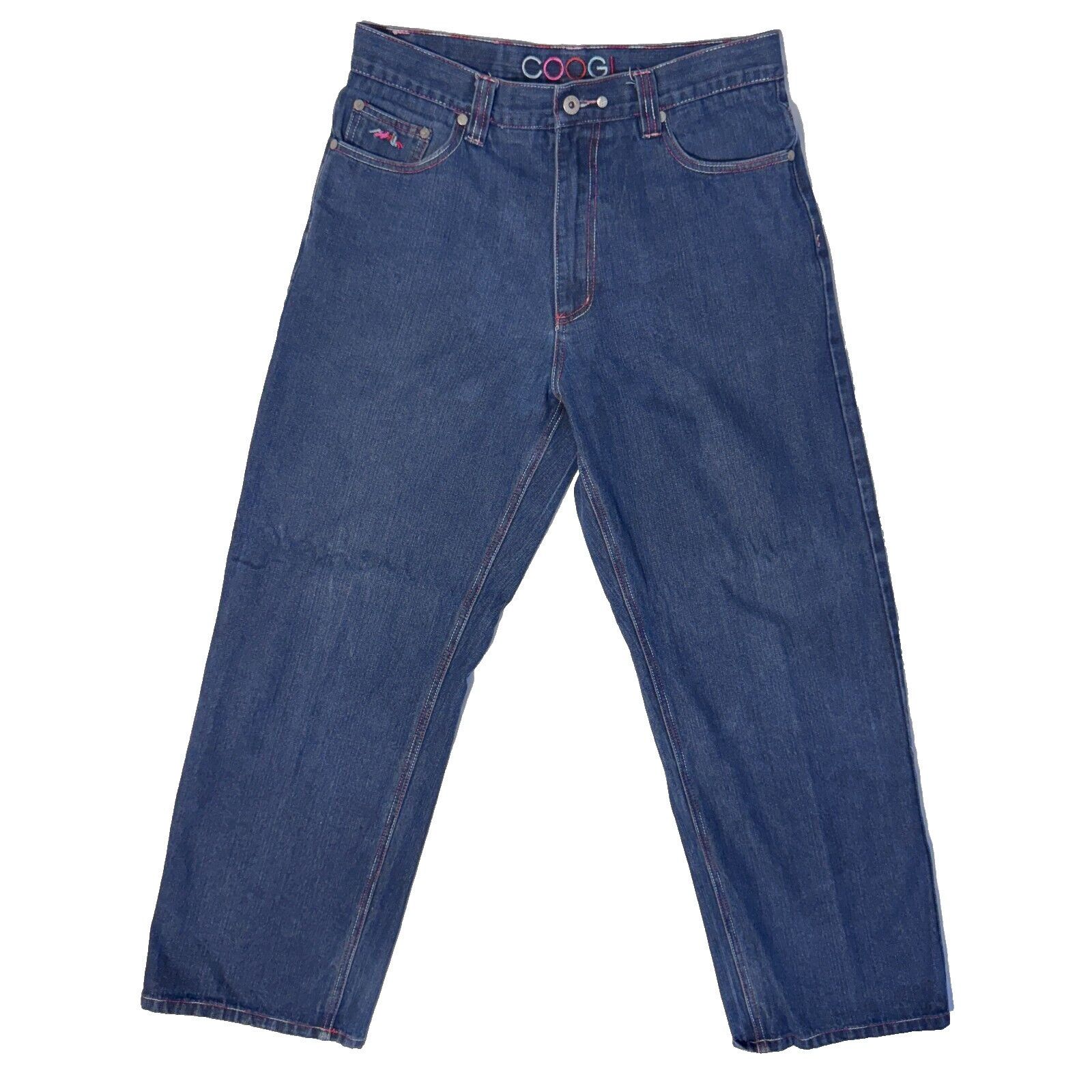 Coogi COOGI Jeans 34x32 Red/Pink Y2K Embroidered Back Pocket Denim Size US 34 / EU 50 - 2 Thumbnail