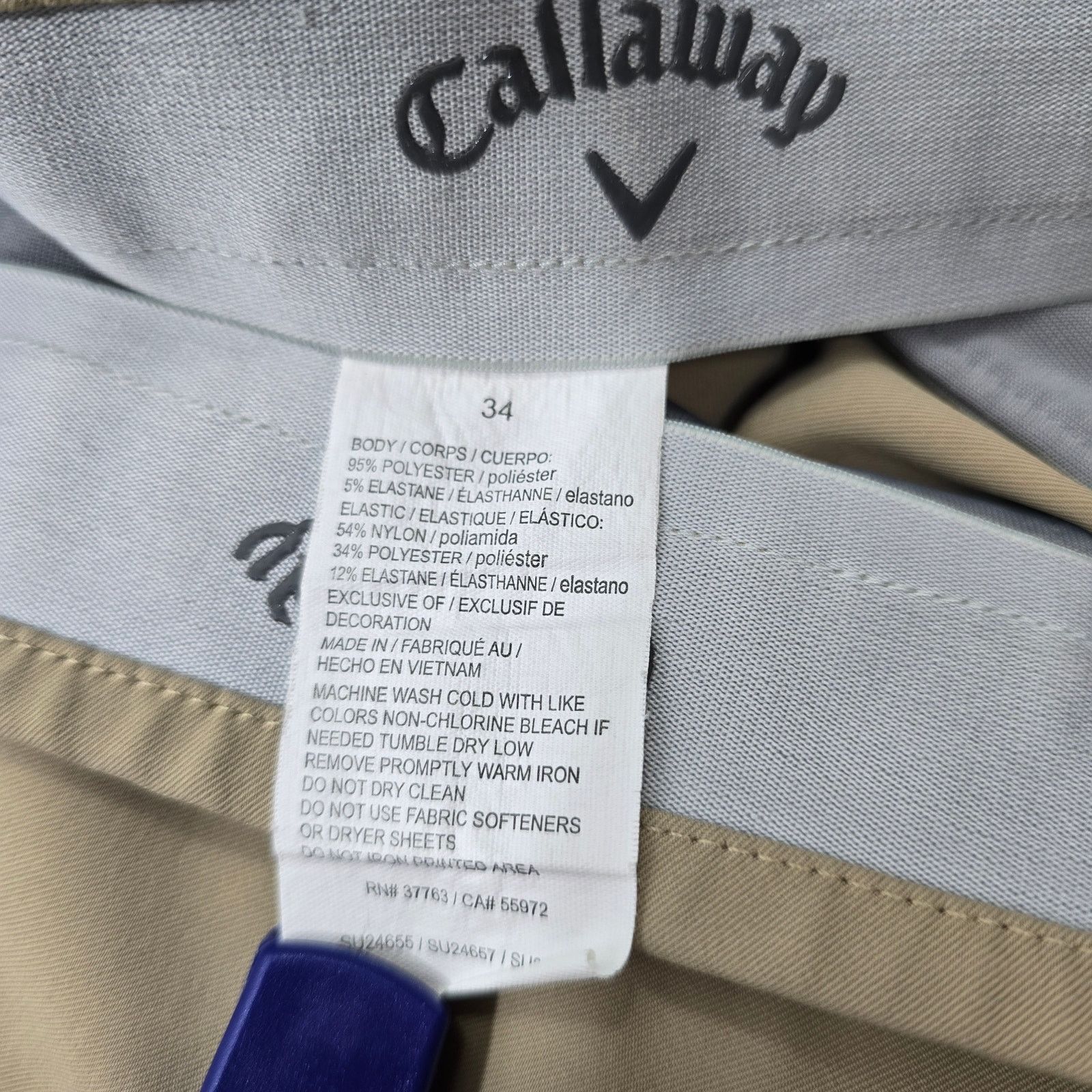 Callaway Men's Callaway Tan Golf Shorts Size 34 Size US 34 / EU 50 - 5 Thumbnail