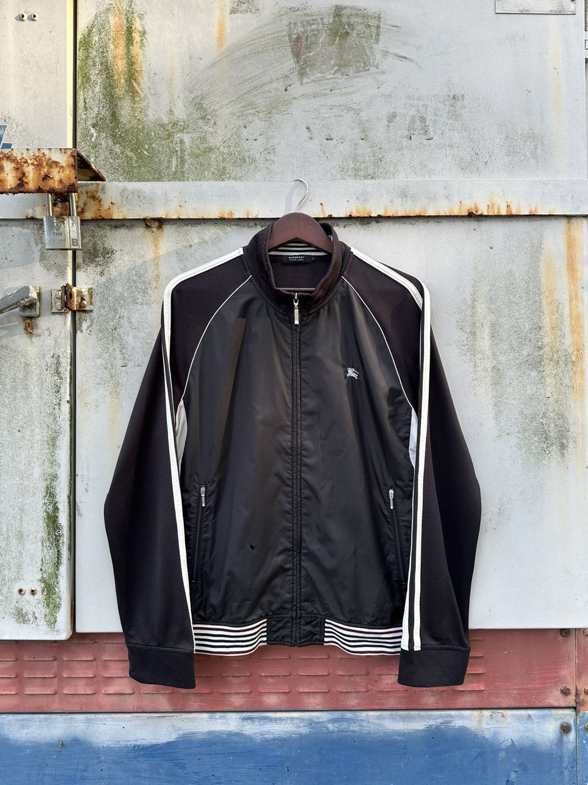 Burberry 👹Burberry Black Label Track Jacket Size US L / EU 52-54 / 3 - 2 Thumbnail