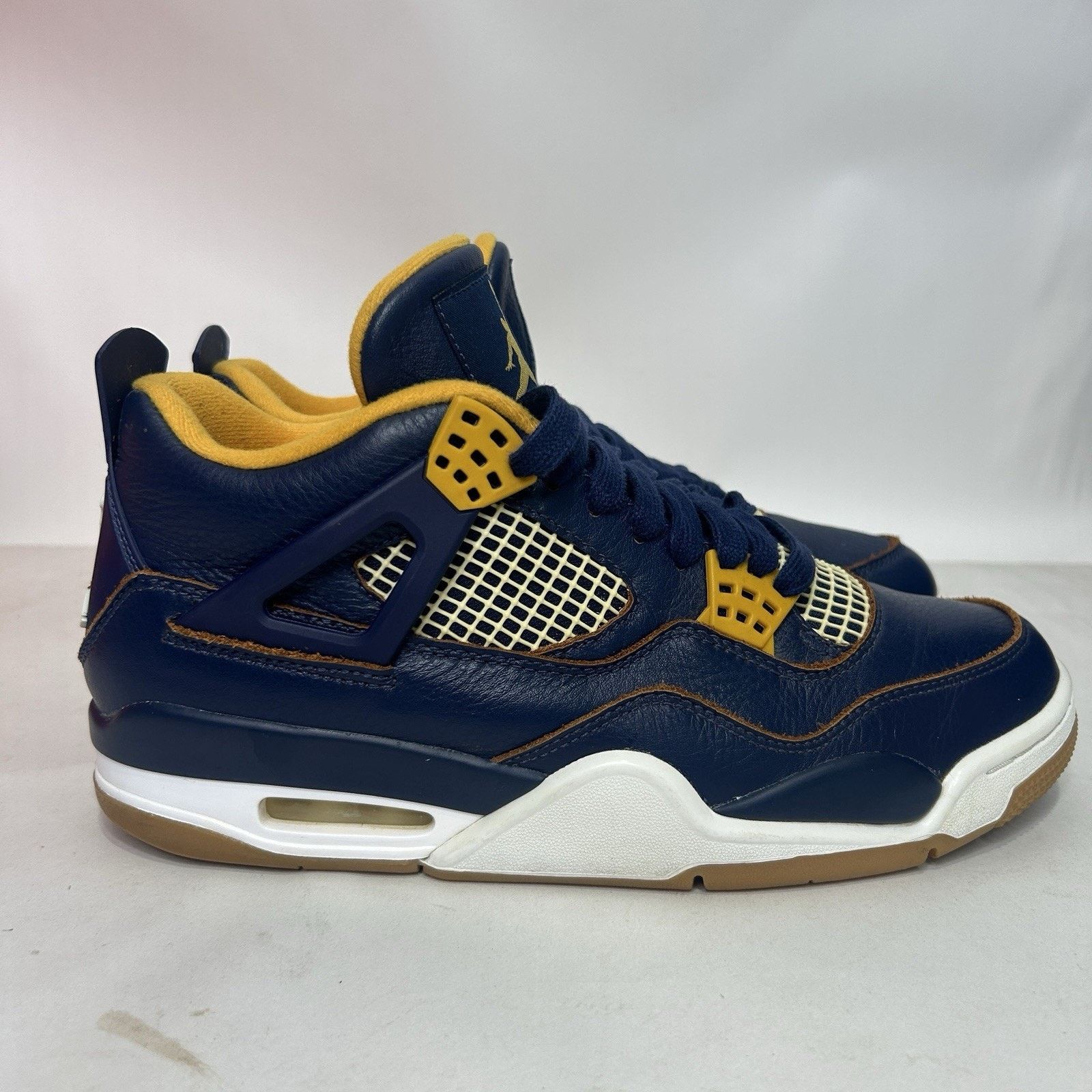 Nike Nike Air Jordan IV 4 Retro “Dunk From Above/Navy Gold” Size US 9.5 / EU 42-43 - 3 Thumbnail