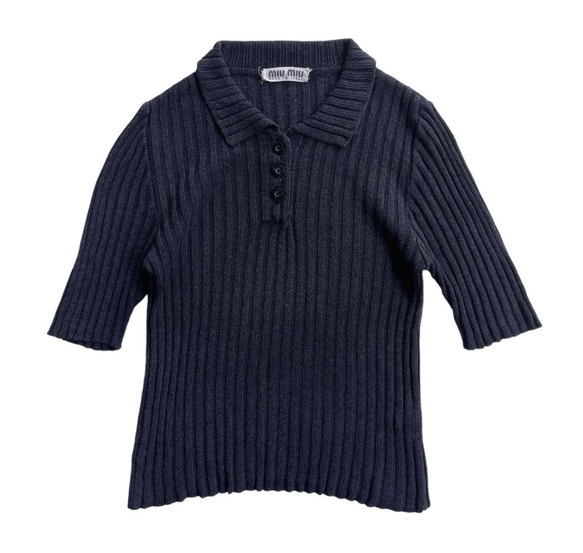 Miu Miu 90s Miu Miu Ribbed Jumper Knit Size M / US 6-8 / IT 42-44 - 2 Thumbnail