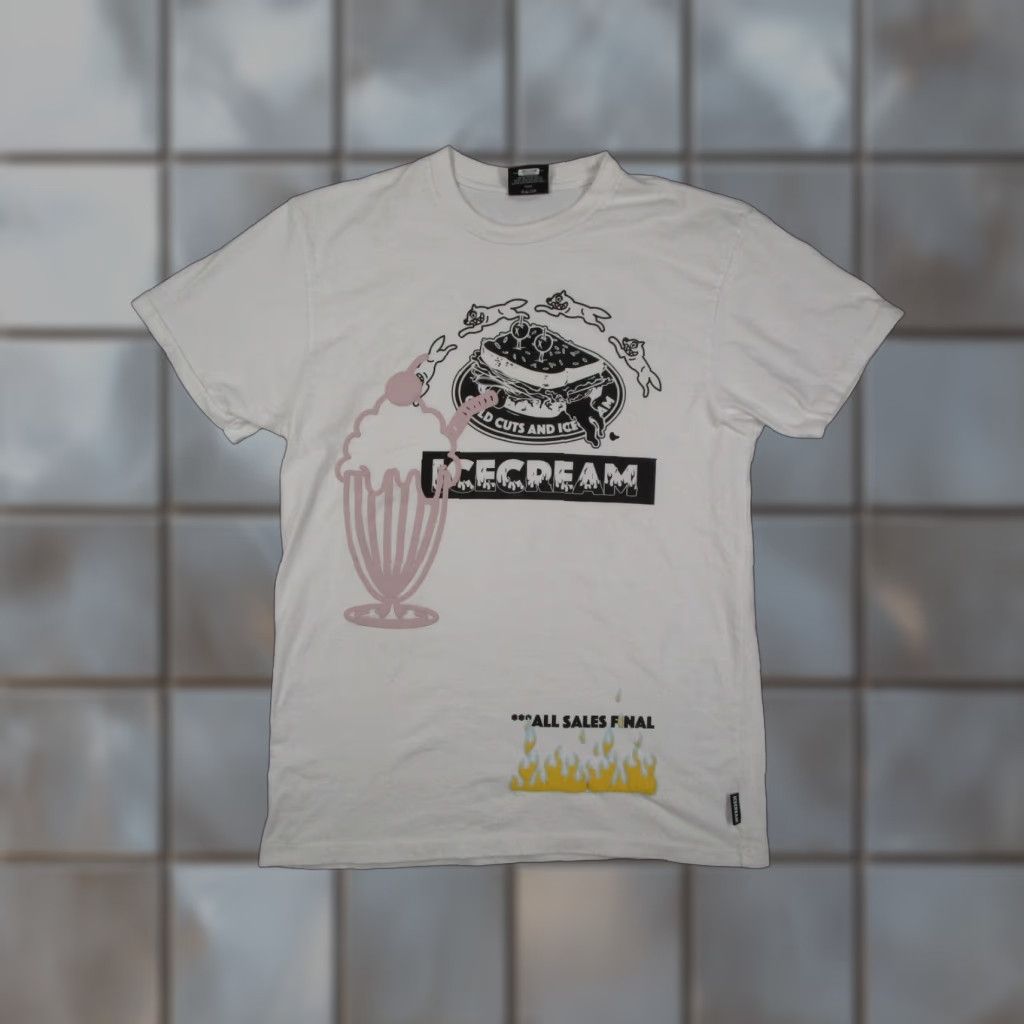 Vintage Icecream Shirt Mens Medium White Deli Graphic All Sales Final Streetwear Size US M / EU 48-50 / 2 - 1 Thumbnail