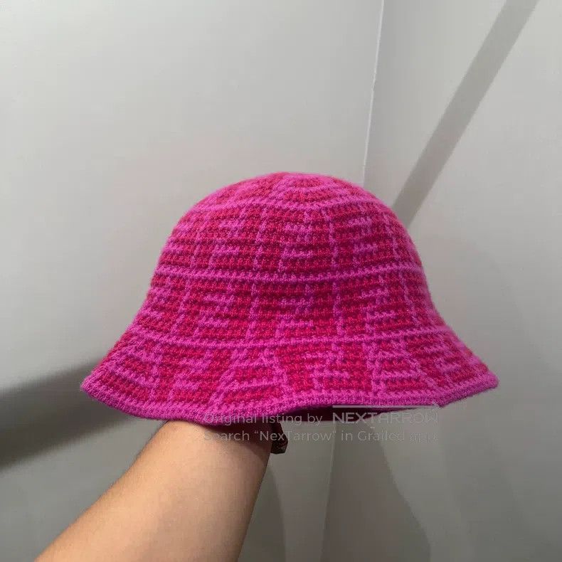 Fendi Fendi size 21*24 Printed Double F Jacquard Fisherman Hat Size ONE SIZE - 1 Thumbnail