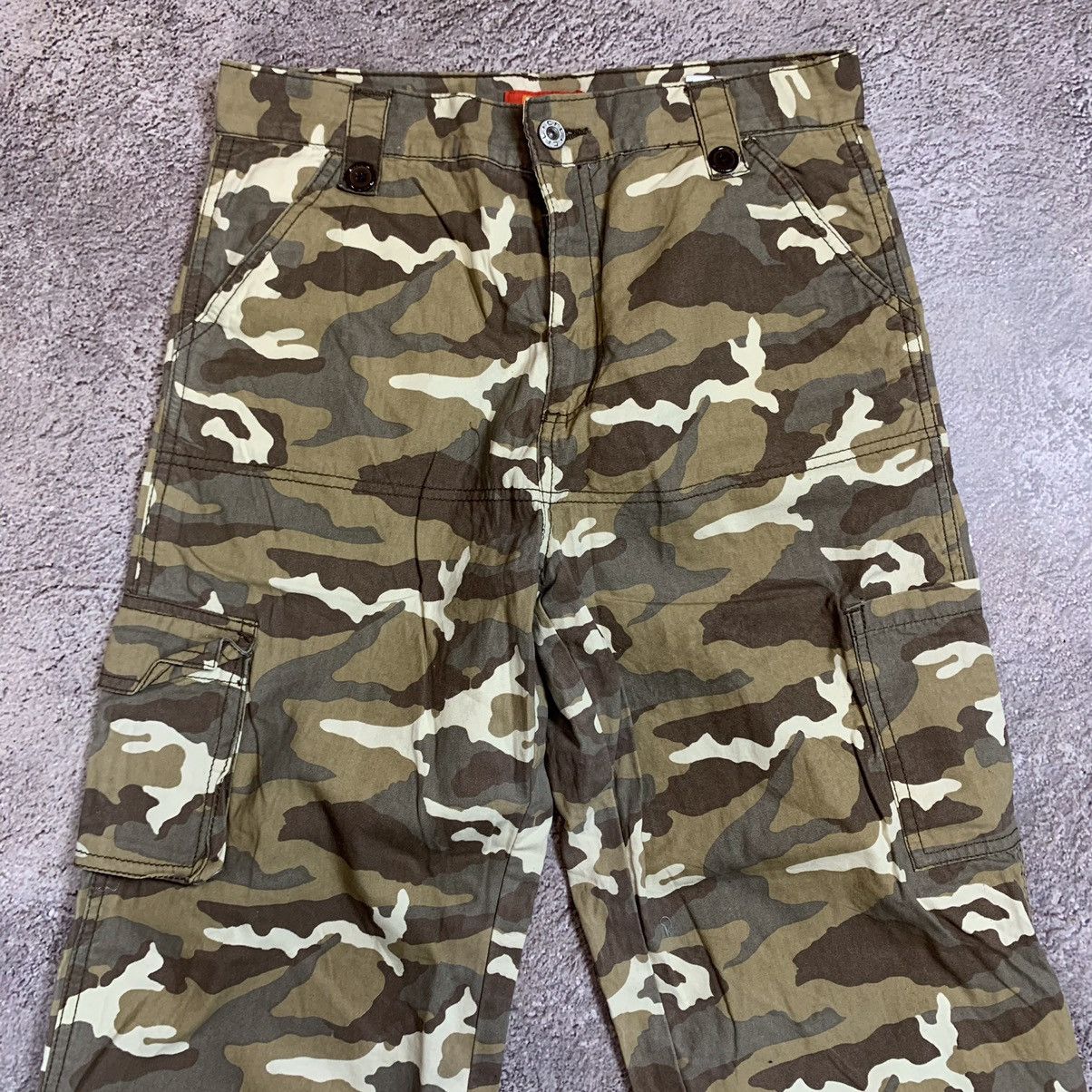 Vintage Vintage 90s Baggy Camo Cargo Pants Parachute Streetwear 28 Size 28" / US 6 / IT 42 - 3 Thumbnail