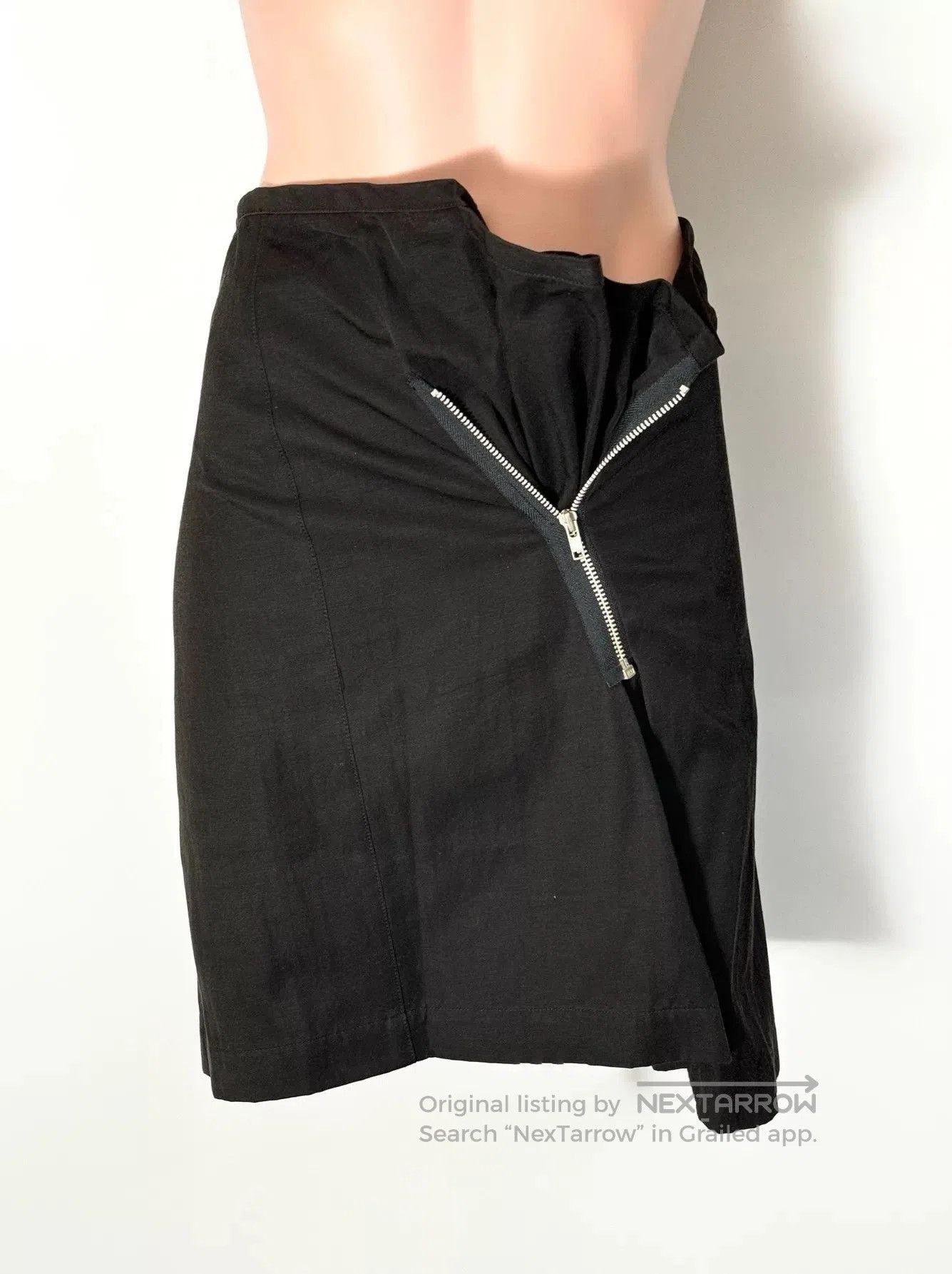 Comme des Garcons Comme des Garçons Black Zipper Skirt. Size 23" - 5 Thumbnail