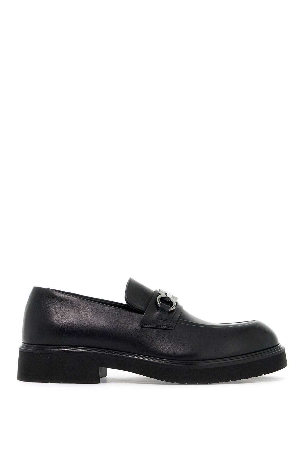 Salvatore Ferragamo o1s1rm0825 Gancini Ornament Loafers in Black Size US 10 / EU 43 - 1 Thumbnail
