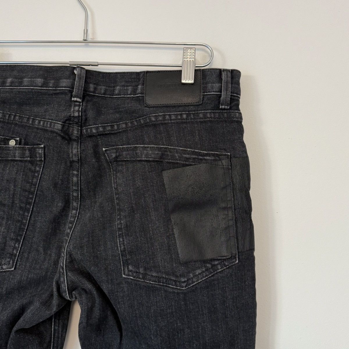 Helmut Lang Vtg Helmut Lang Rubber Strip Denim Archival Hedi ERD Grunge Size US 33 - 13 Thumbnail