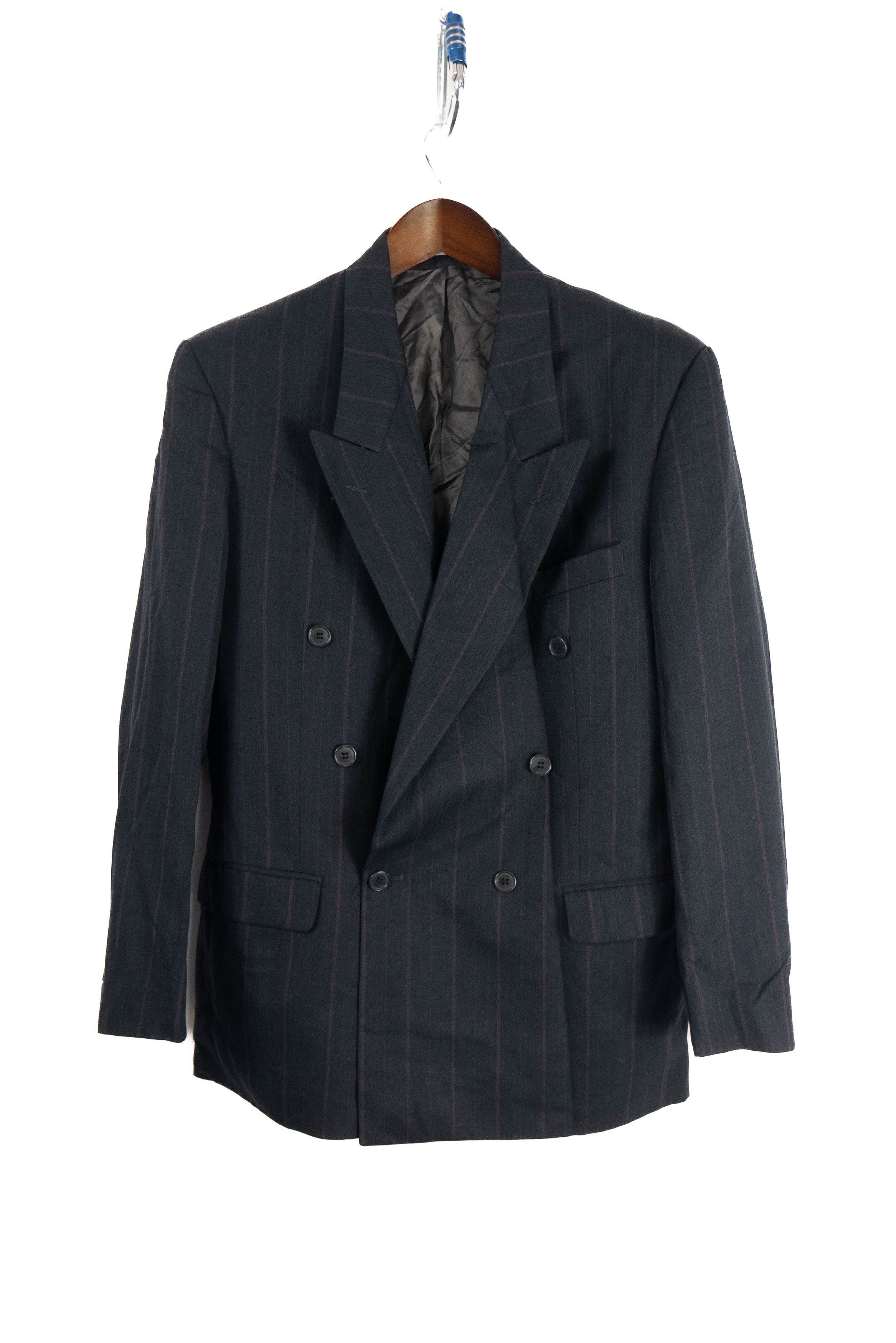 Yves Saint Laurent Yves Saint Laurent double-breasted blazer striped, old money Size 48S - 1 Thumbnail