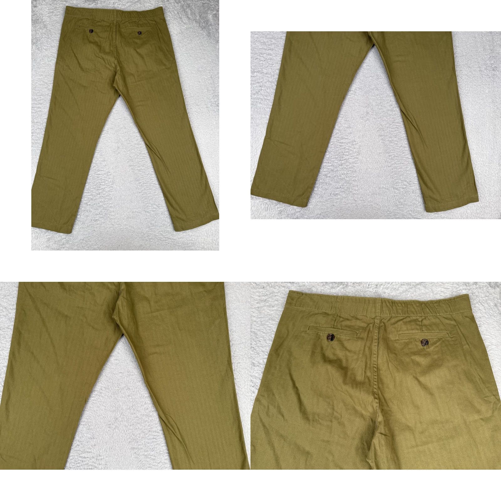 Vince Camuto Vince Camuto Pants Mens 36x30 Green Chino Flat Front Straight Leg Regular Waist 36 City Preppy Mens Size US 36 / EU 52 - 10 Thumbnail