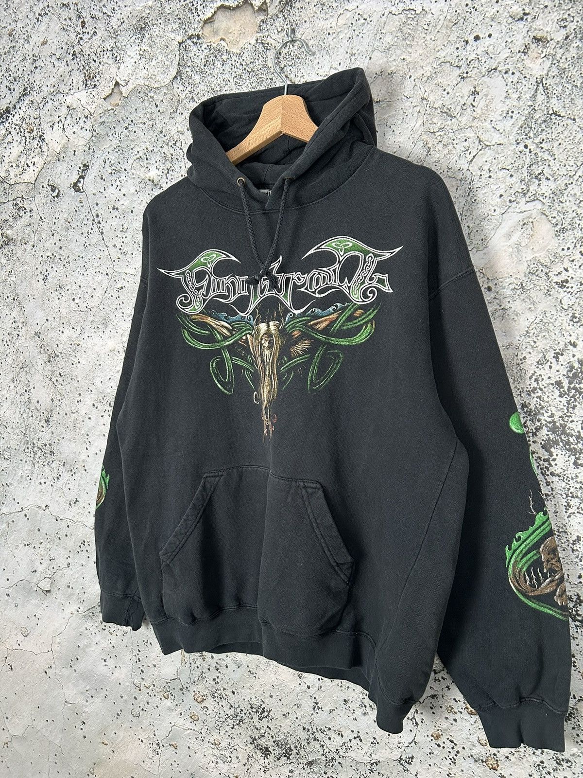 Vintage Vintage Finntroll Black Metal Rock Hoodie Avant Garde Punk Size US L / EU 52-54 / 3 - 3 Thumbnail