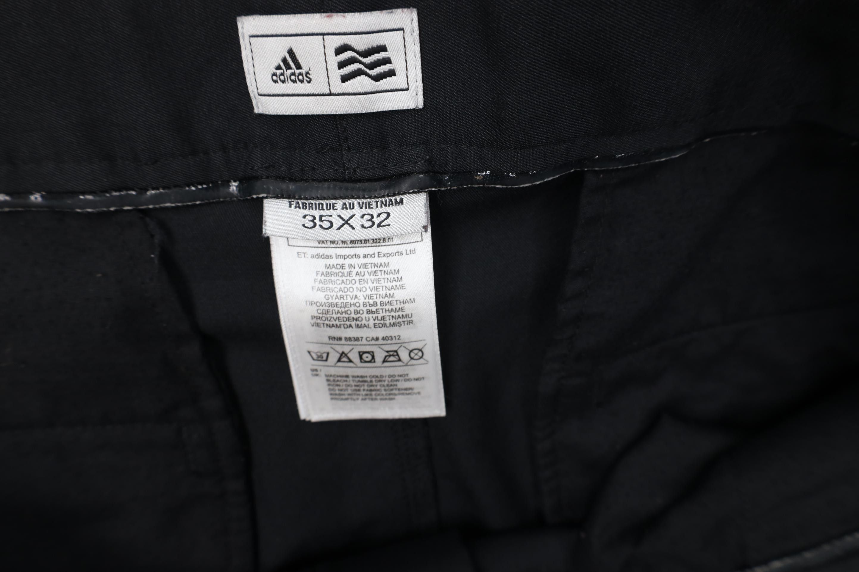 Adidas Vintage Y2K Adidas Golf Tech Knit Wide Leg Chino Pants Size US 35 - 7 Thumbnail