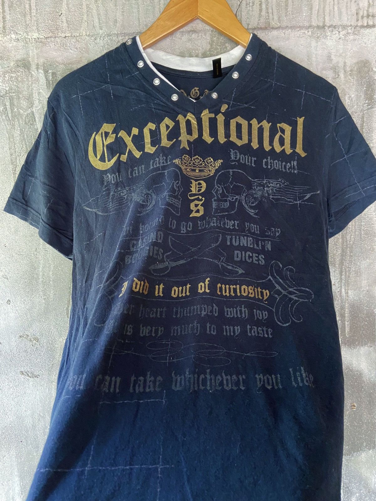 Beauty Beast × Hysteric Glamour × Japanese Brand EXCEPTIONAL I DID IT OUT OF CURIOSITY PUNK TEE Size US M / EU 48-50 / 2 - 3 Thumbnail