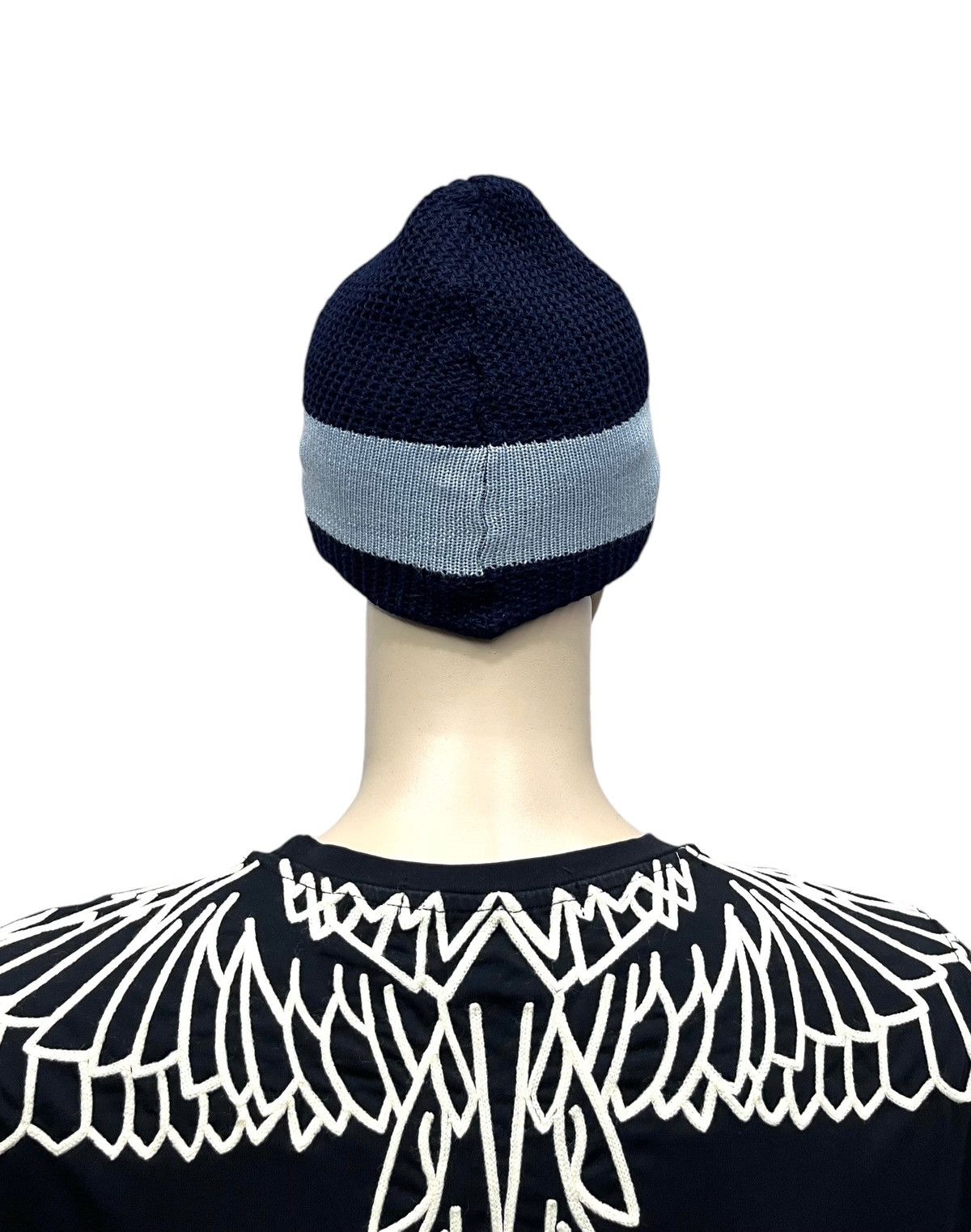 Emporio Armani 🔥Vintage 90’s EMPORIO ARMANI ITALY Virgin Wool Visor Beanie Size ONE SIZE - 8 Thumbnail