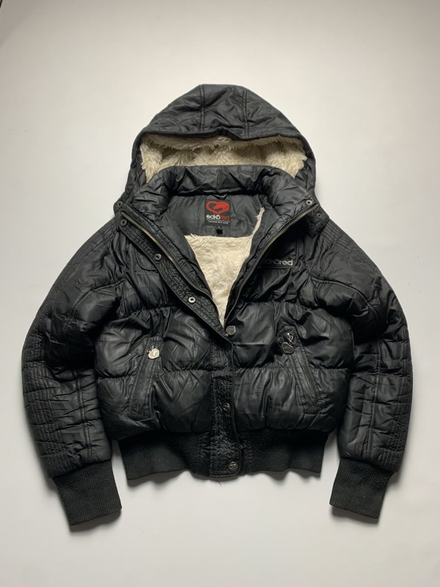 20471120 × If Six Was Nine 2000S ECKO RED VINTAGE FAUX FUR SKATE PUFFER BOMBER JACKET Size S / US 4 / IT 40 - 5 Thumbnail