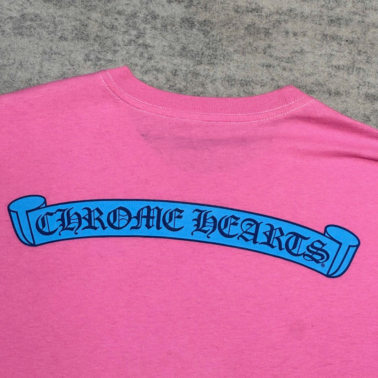 Chrome Hearts CHROME HEARTS Scroll Logo T-Shirt PINK Size M / US 6-8 / IT 42-44 - 8 Thumbnail