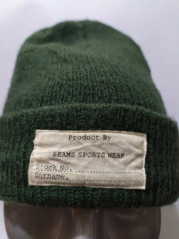 Beams Plus × Japanese Brand BEAMS OLIVE BEANIE PATCH MILITARY DESIGN HAT Size ONE SIZE - 2 Thumbnail