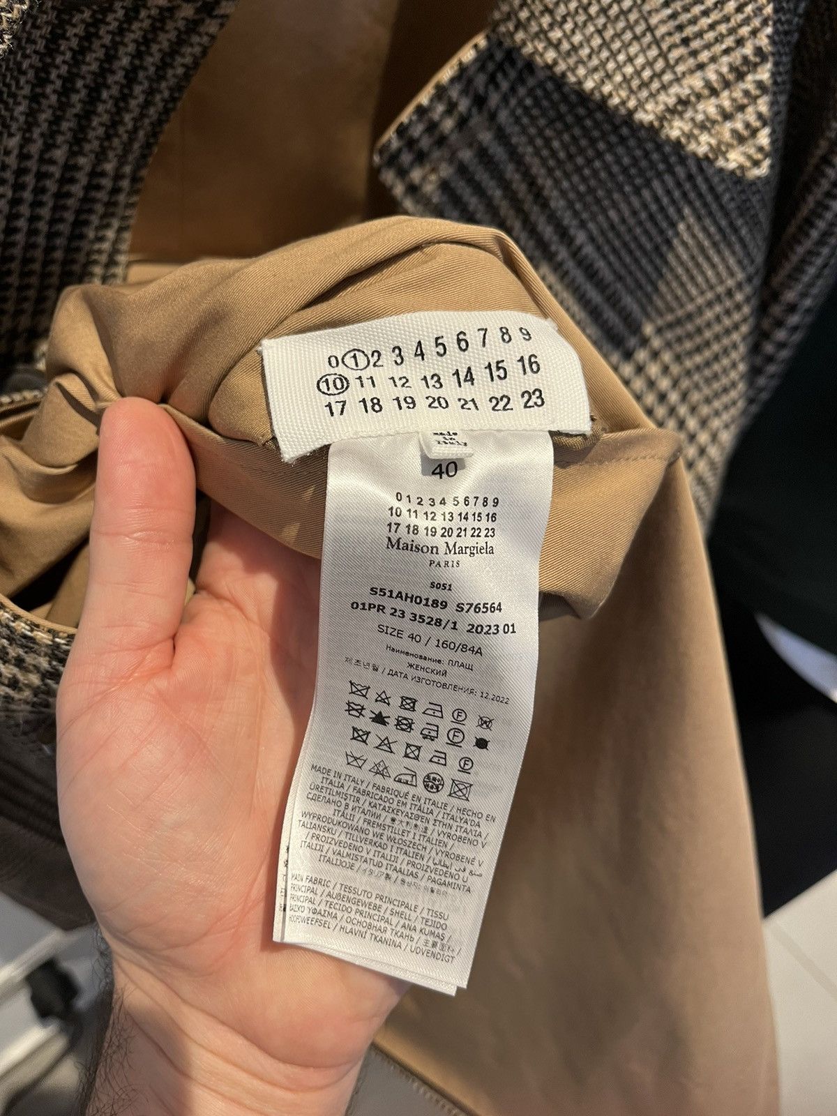 Maison Margiela Maison Margiela Check reversible raglan trench Size US L / EU 52-54 / 3 - 11 Thumbnail