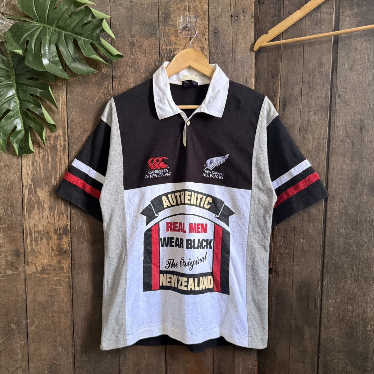 Canterbury of New Zealand Vintage Canterbury New Zealand Steinlager Rugby Shirt Size US L / EU 52-54 / 3 - 1 Thumbnail