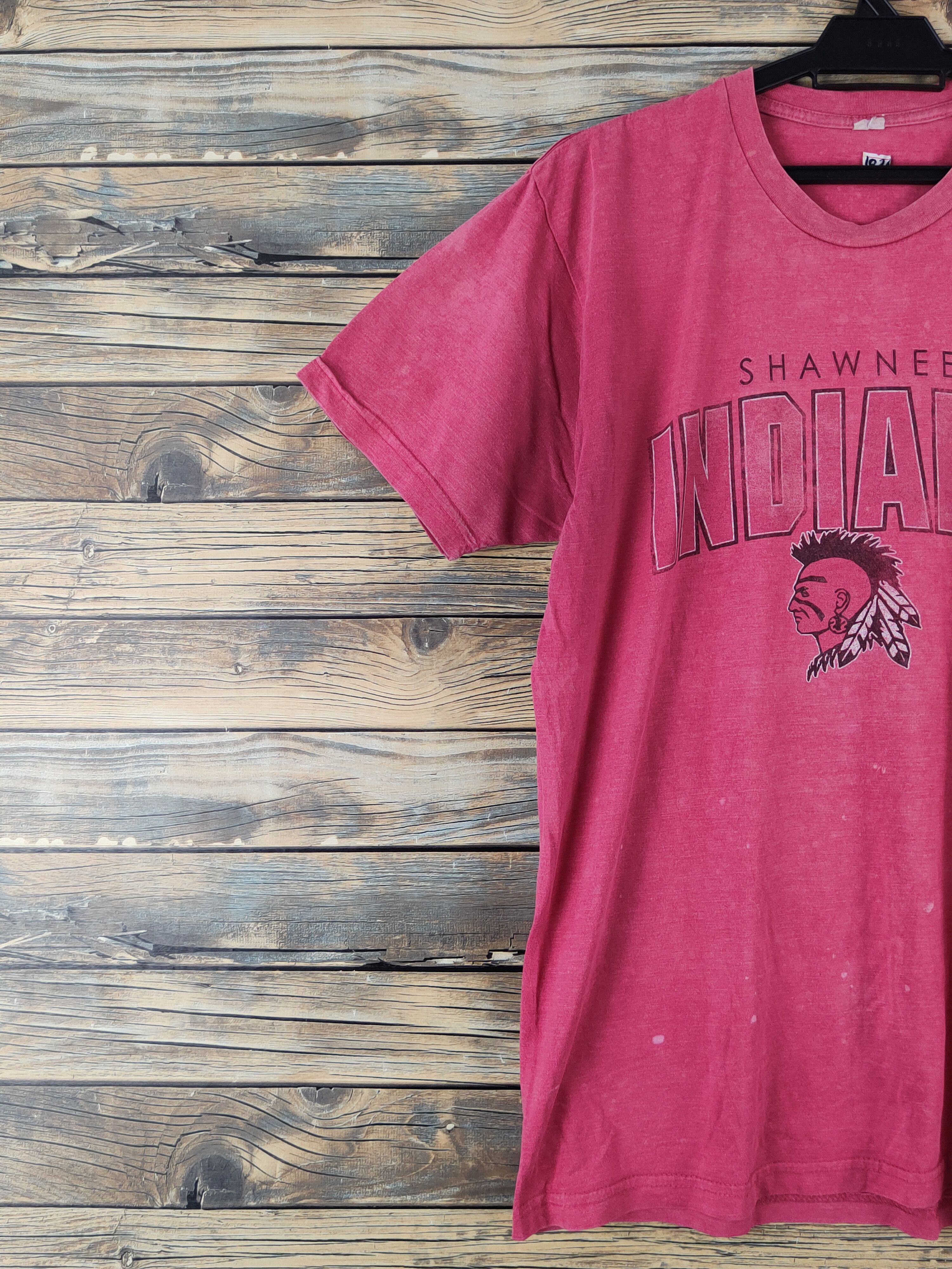 Vintage Shawnee Red Indian vintage faded Short Sleeve T-shirt #1026 Size US L / EU 52-54 / 3 - 4 Thumbnail