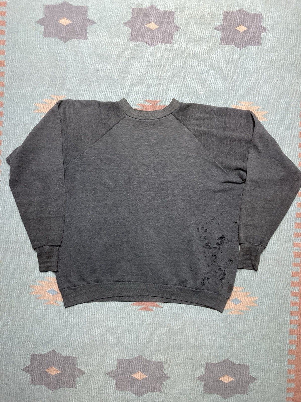 Vintage 80s sweatshirt faded black distressed grunge healthknit XXL Size US XXL / EU 58 / 5 - 6 Thumbnail