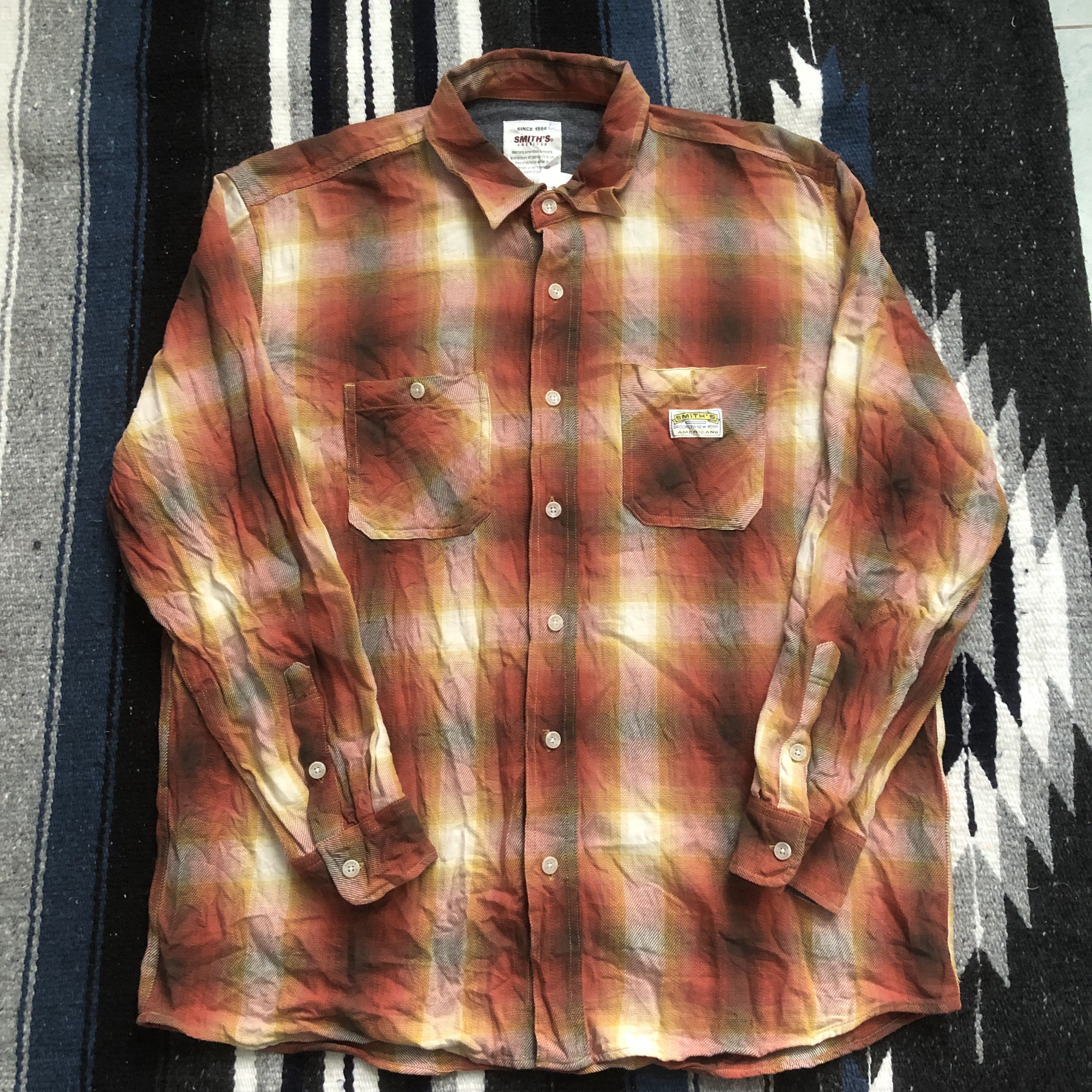 Smith's American Smith`s American shadow plaid flannel check hunting shirt Size US XXL / EU 58 / 5 - 1 Thumbnail