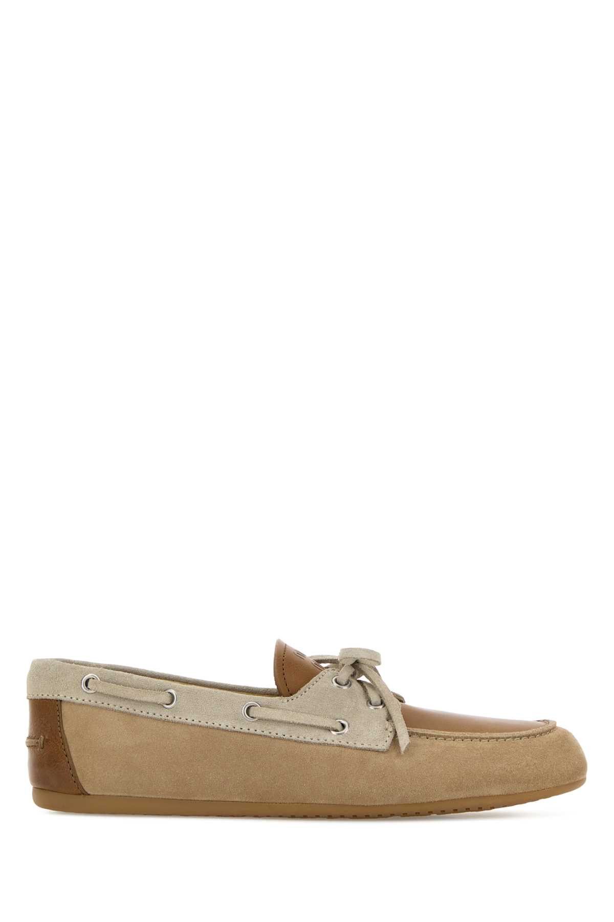 Miu Miu Multicolor Leather And Suede Loafers Size US 7.5 / IT 37.5 - 1 Thumbnail