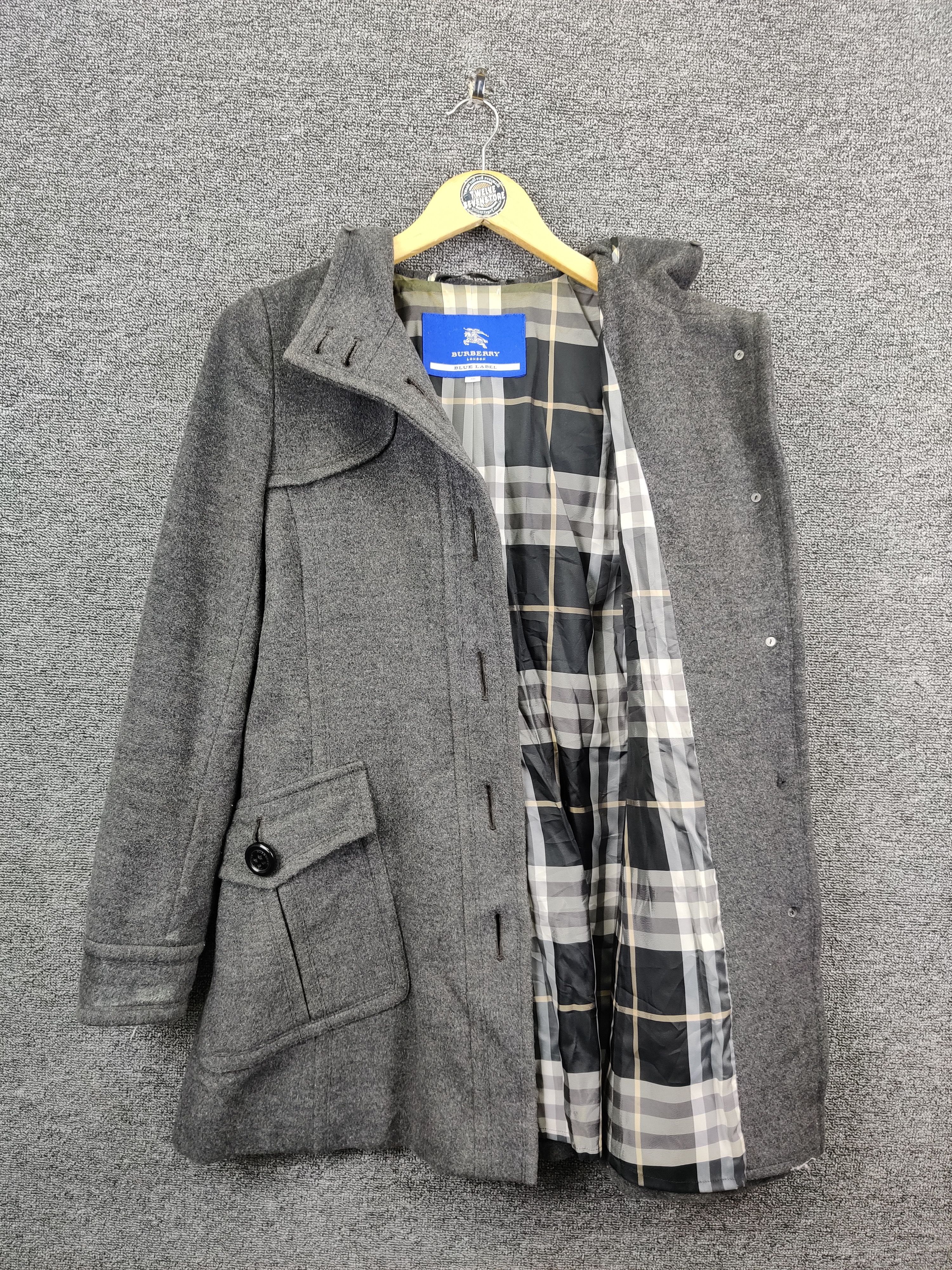 Burberry Burberry London Blue Label Brit Single Breasted Wool Coat Size S / US 4 / IT 40 - 7 Thumbnail