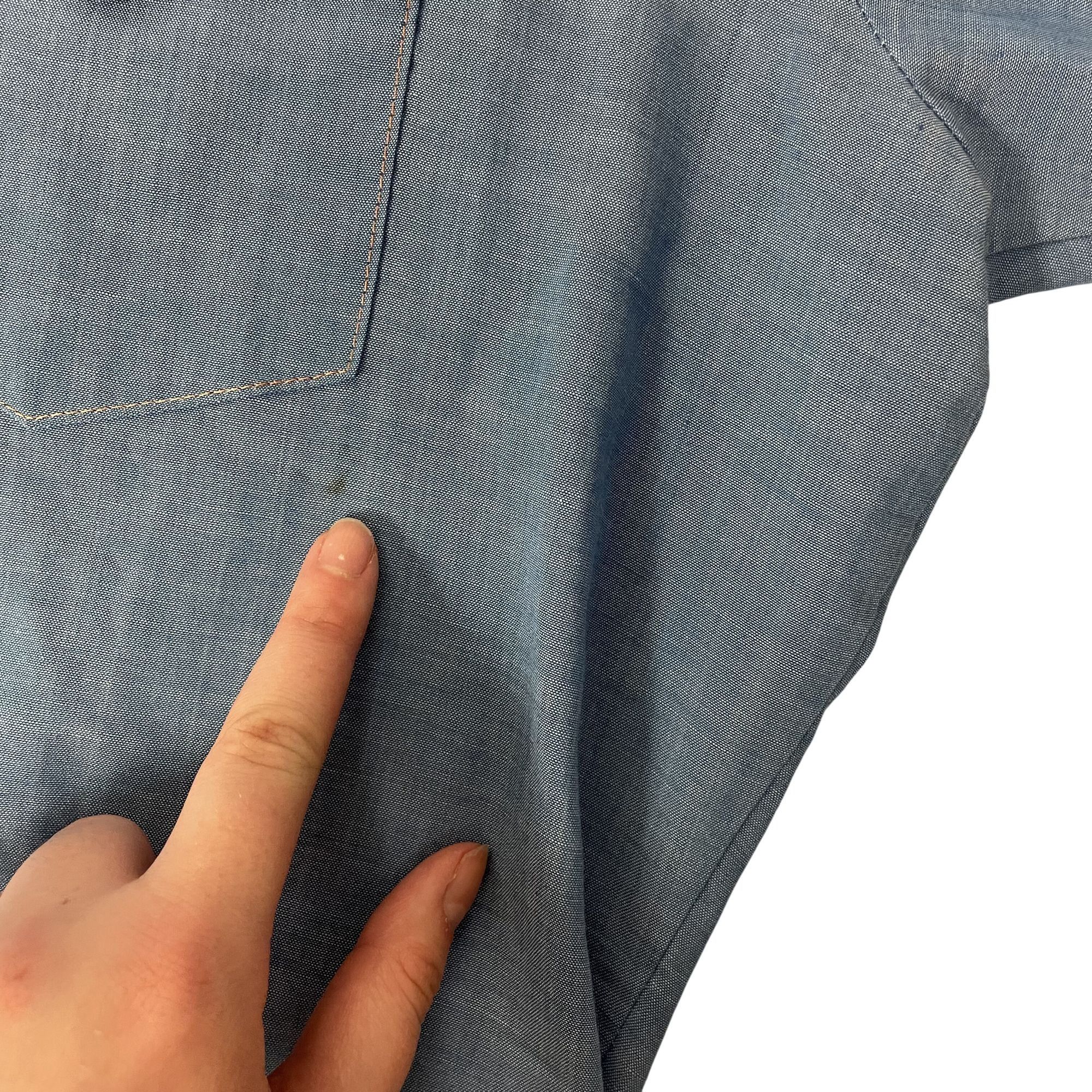 Other Vtg HIPPIE Cowboy Ultra Thin CHAMBRAY Western Pearl Snap Size US L / EU 52-54 / 3 - 7 Thumbnail