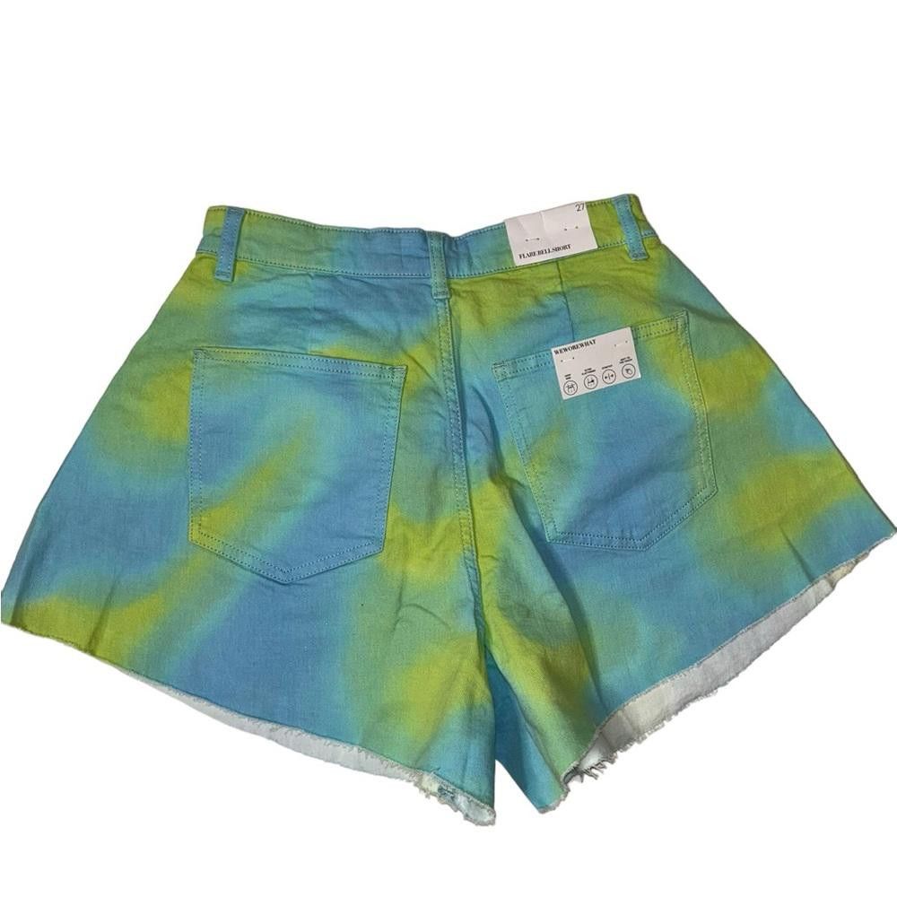 Designer WeWoreWhat l NWT Tie Dyed Flare Bell Shorts 27 Size 27" / US 4 / IT 40 - 3 Thumbnail