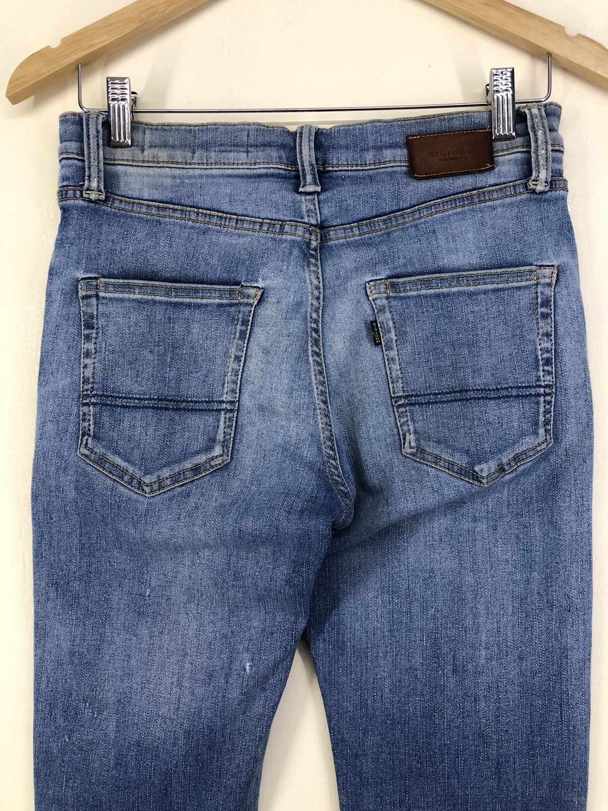 Big John Big John Distressed Skinny Faded Blue Jeans Size US 28 / EU 44 - 13 Thumbnail