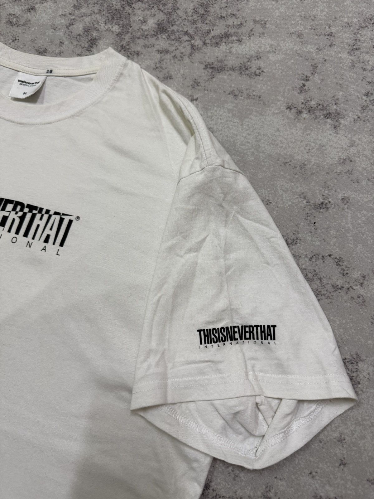 thisisneverthat Thisisneverthat international split logo tshirt Size US XL / EU 56 / 4 - 6 Thumbnail
