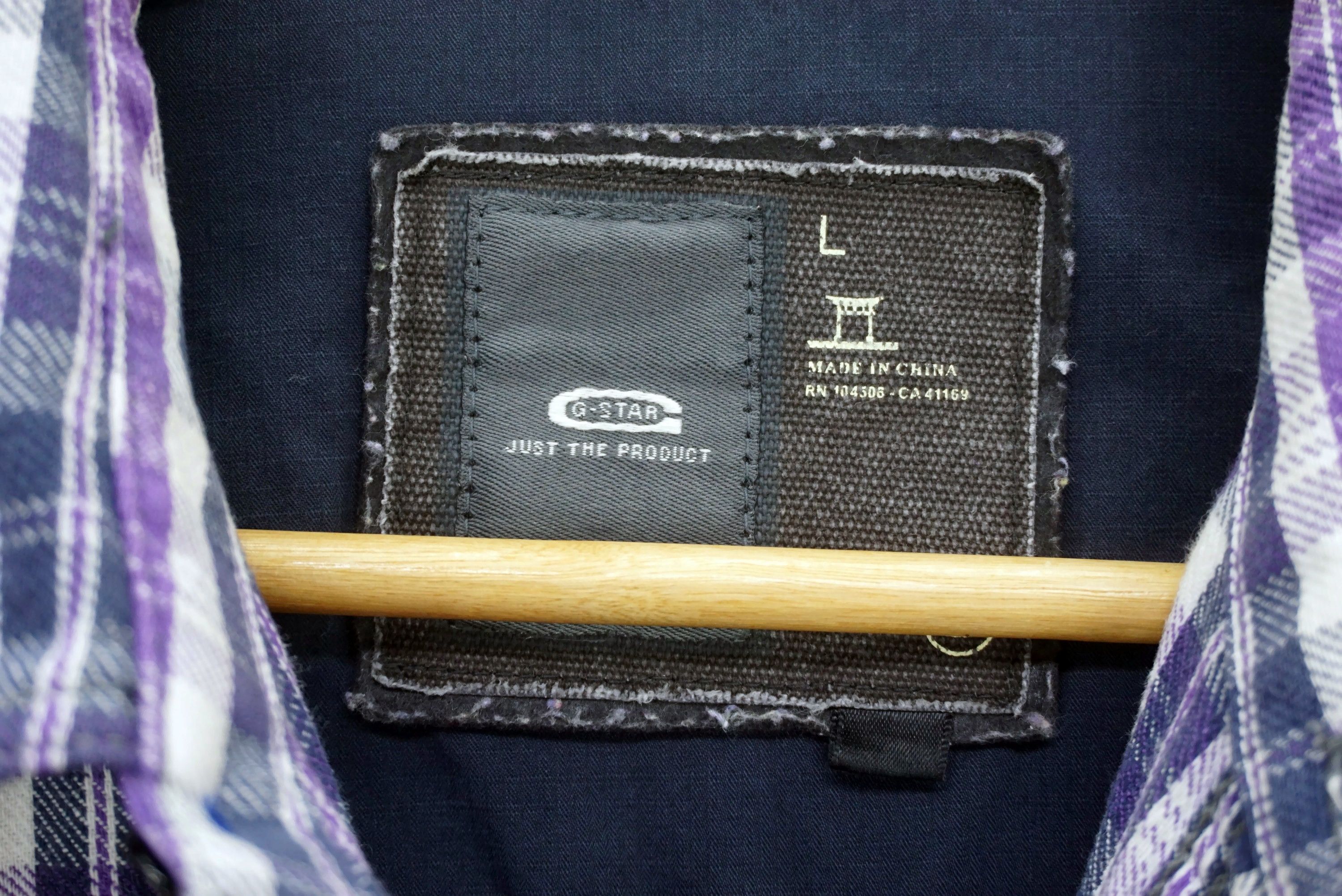 G-Star Maple Flan F Overshirt Flannel size L Snap Button Down Size US L / EU 52-54 / 3 - 8 Thumbnail