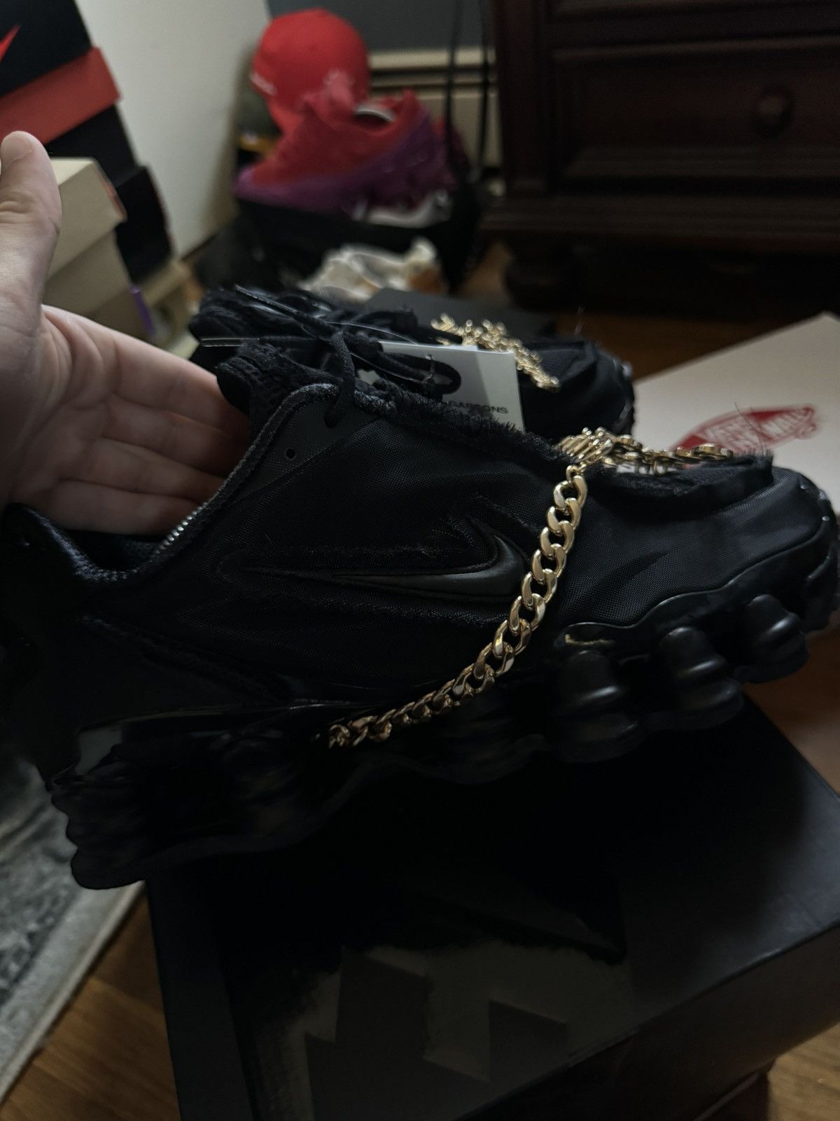Comme des Garcons × Nike Nike Shox TL Comme des Garcons Black Size US 9 / EU 42 - 5 Thumbnail