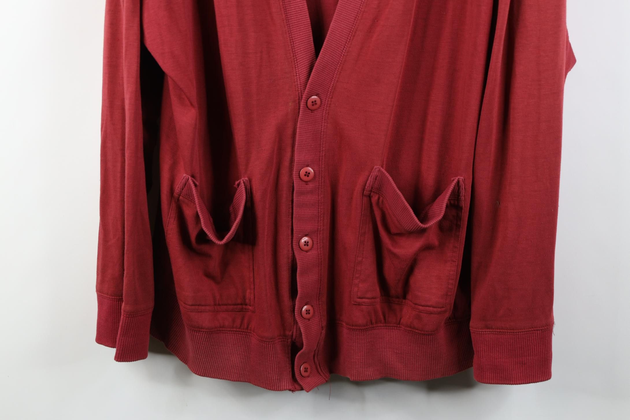 Vintage Vintage 90s Streetwear Lightweight Knit Cardigan Sweater Size US XL / EU 56 / 4 - 3 Thumbnail