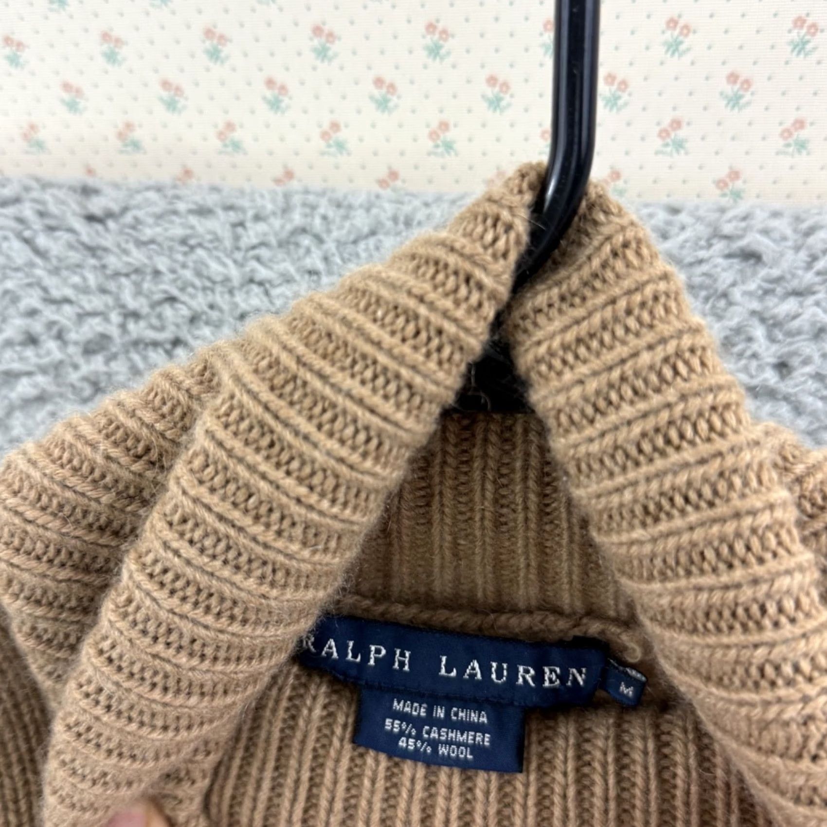 Ralph Lauren Ralph Lauren Sweater Womens Medium Brown Turtleneck Cashmere Wool Long Sleeve Pullover Size M / US 6-8 / IT 42-44 - 4 Thumbnail