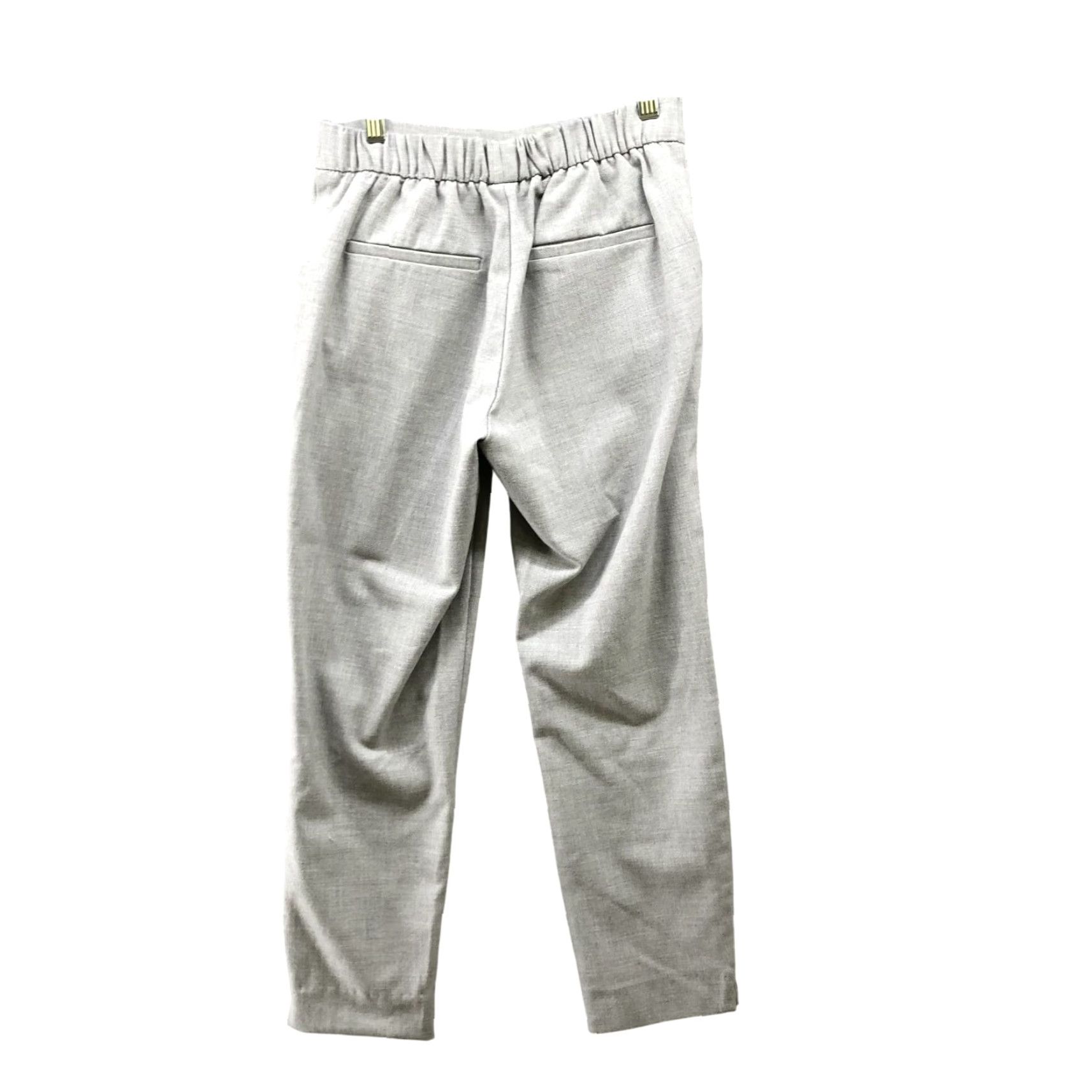 Zara Zara Pants Womens XS Gray Pull On Flat Front Slim Straight Dress Pants Lightweight Office Workwear Size 26" / US 2 / IT 38 - 2 Thumbnail